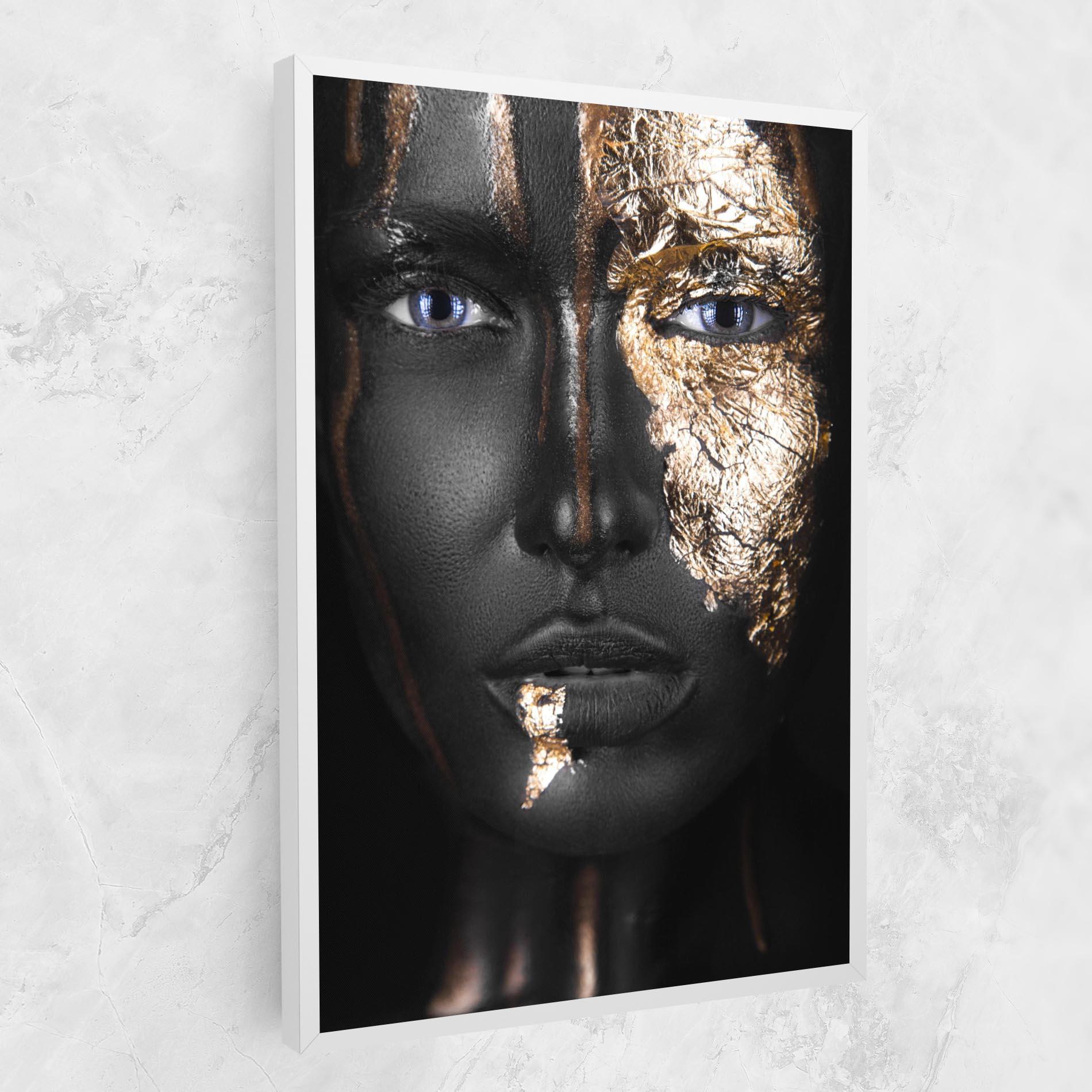 Tablou Canvas Golden Face mockup 1
