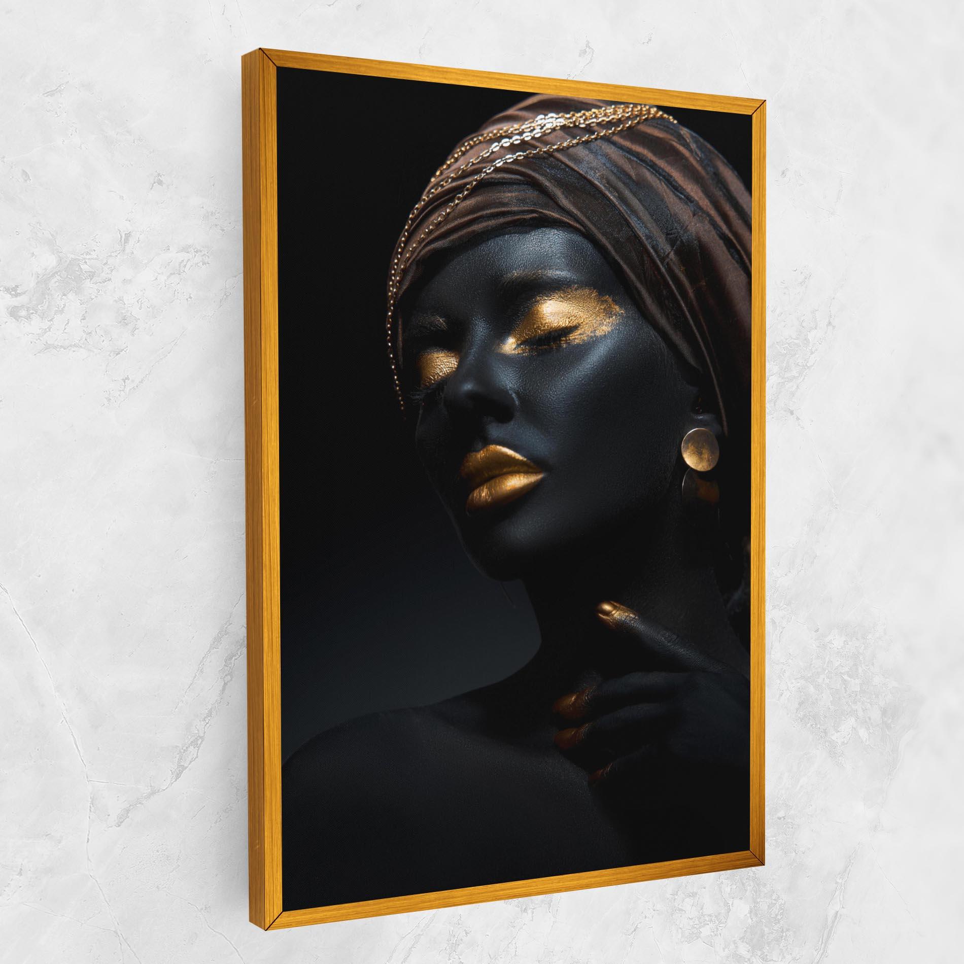 Tablou Canvas Black Gold Skin mockup 1