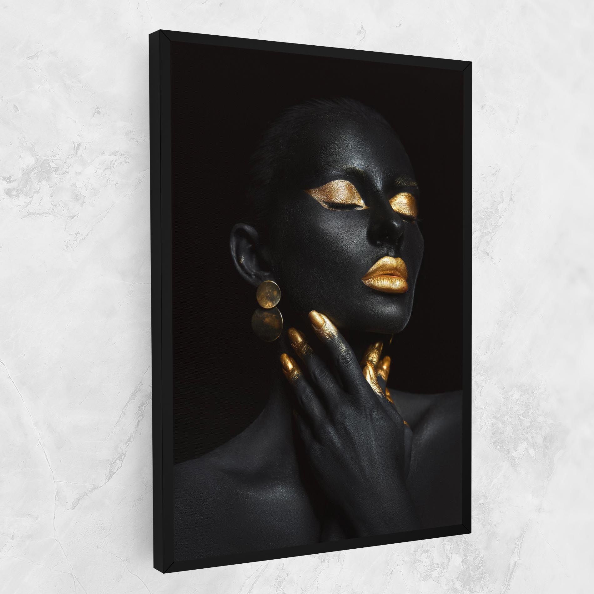 Eyelids Gold Makeup mockup 1