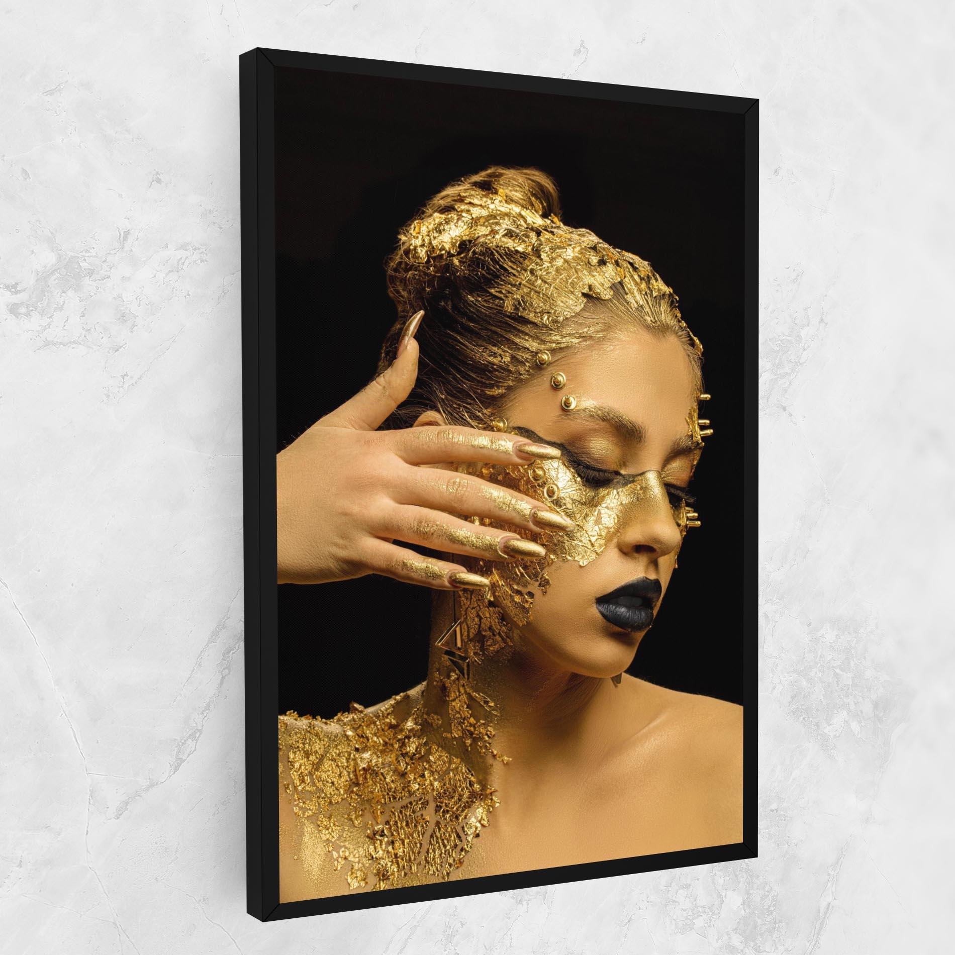 Tablou Canvas Festive Golden Makeup mockup 1