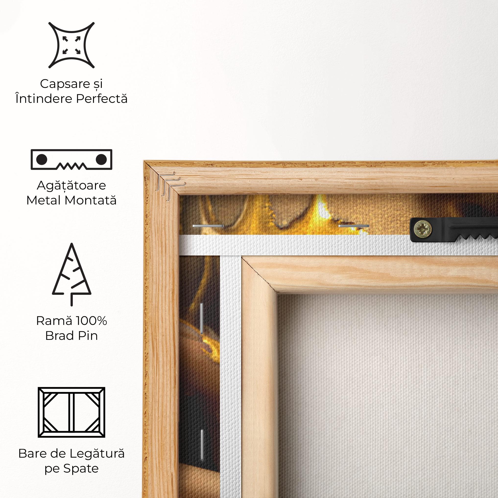 Tablou Canvas Golden Lips mockup 5