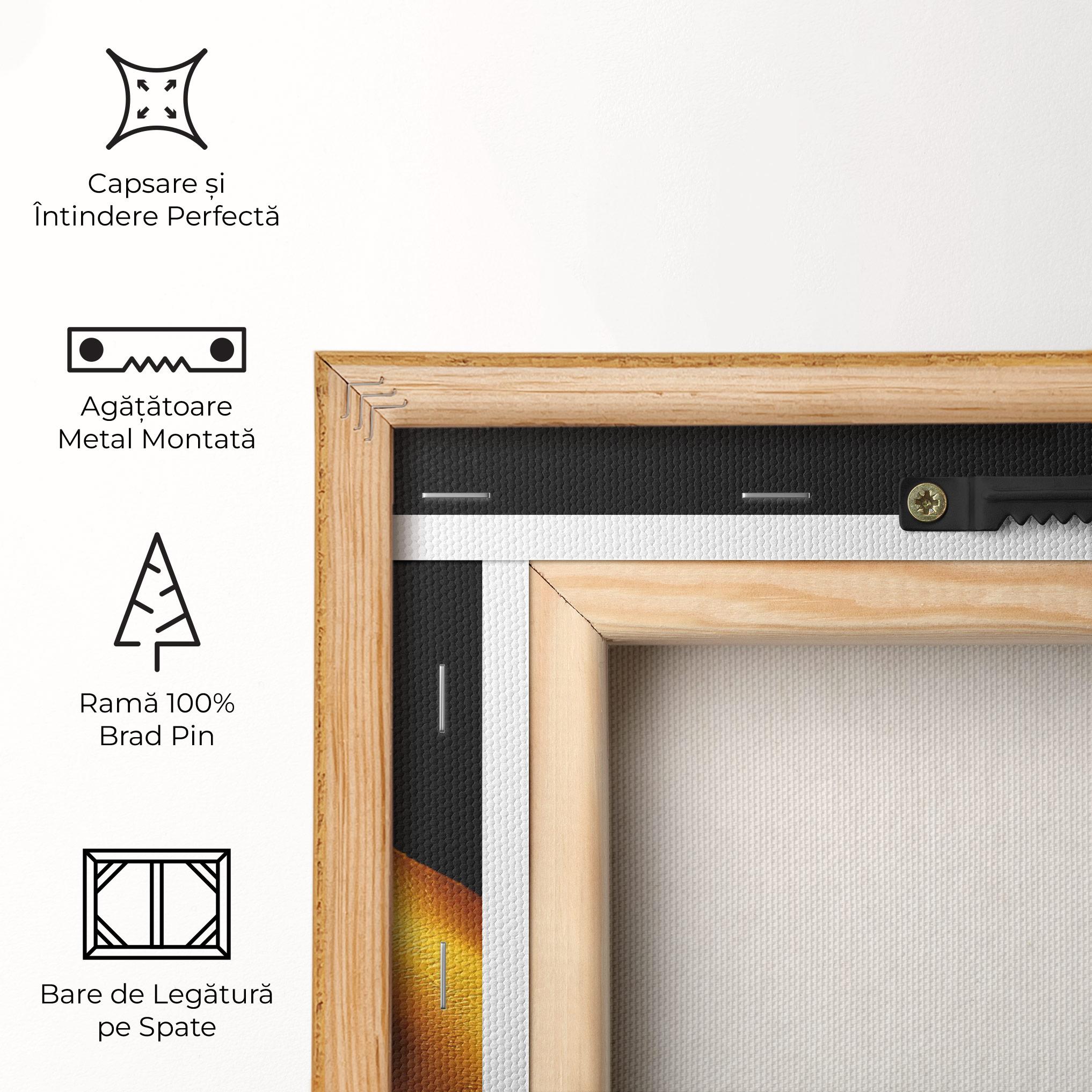 Tablou Canvas Strong Gold Hand mockup 5