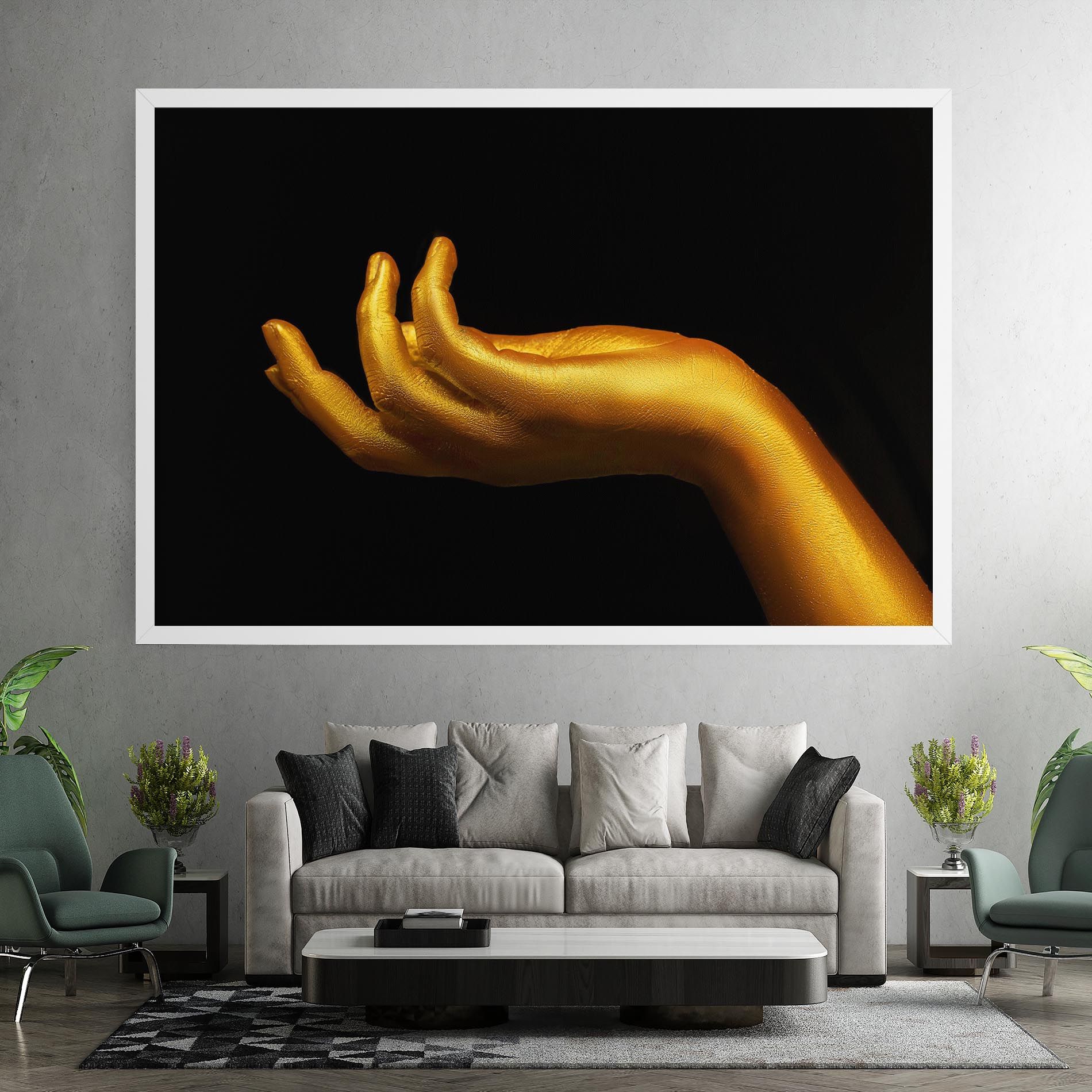 Strong Gold Hand mockup 7