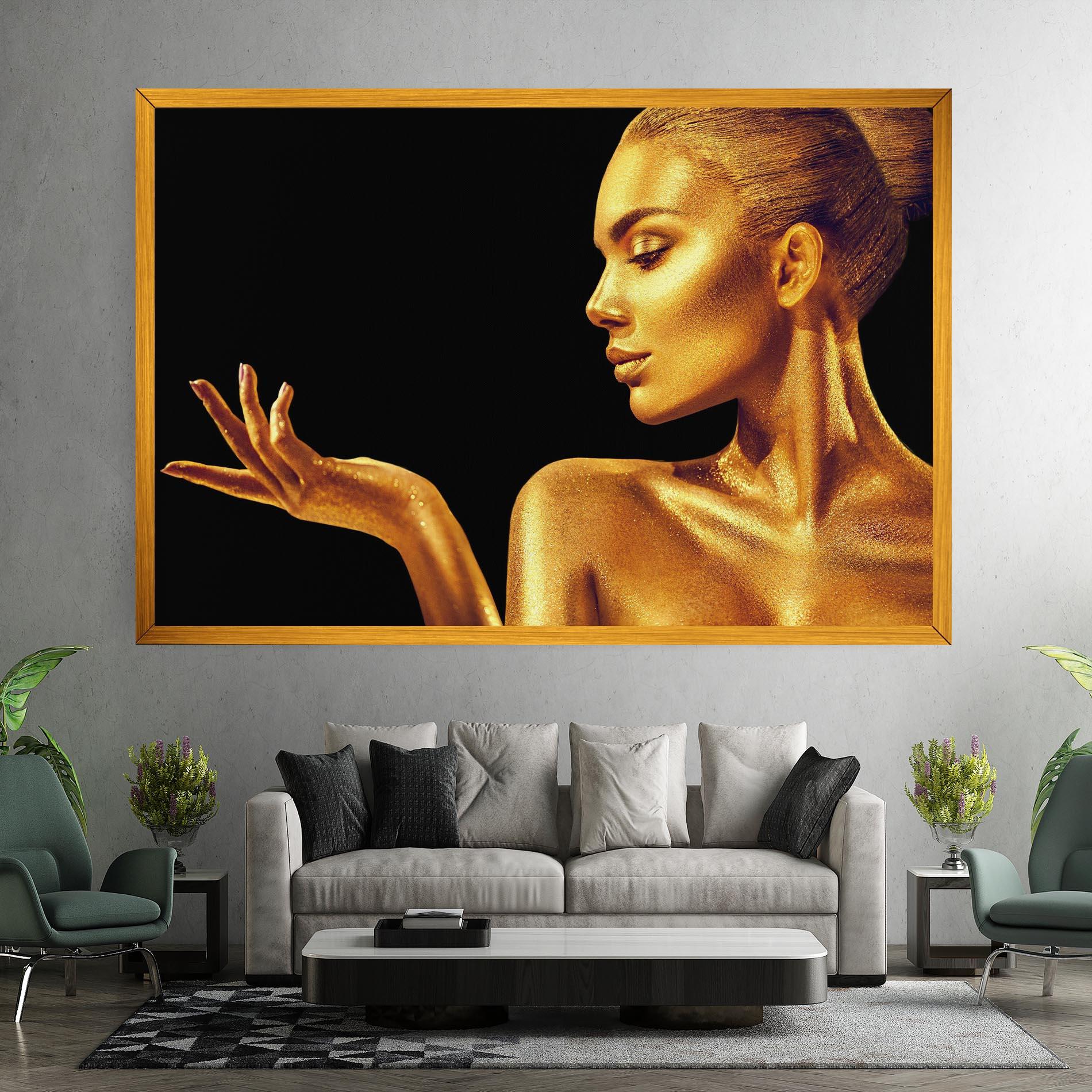 Tablou Canvas Golden Glamour mockup 7
