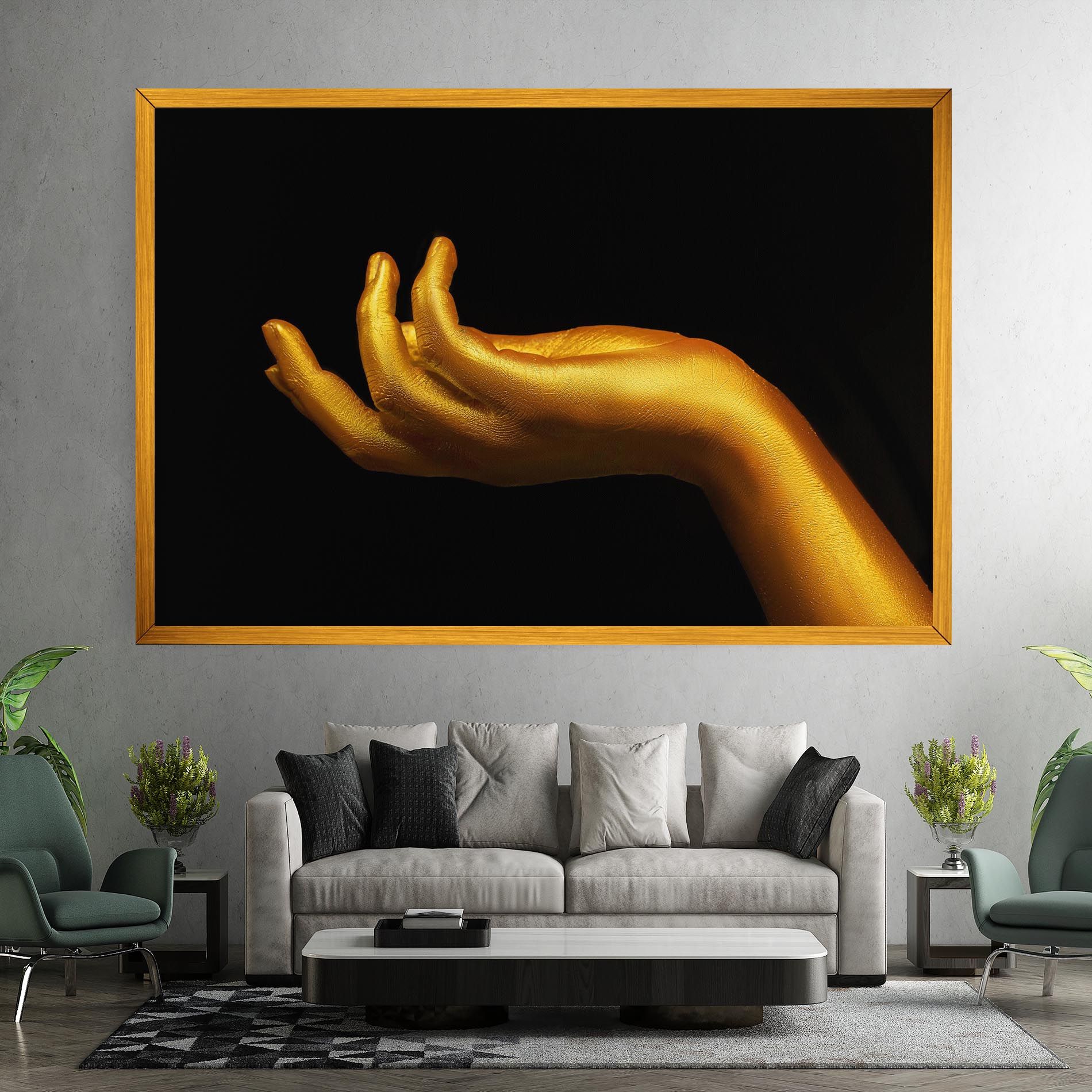 Strong Gold Hand mockup 7