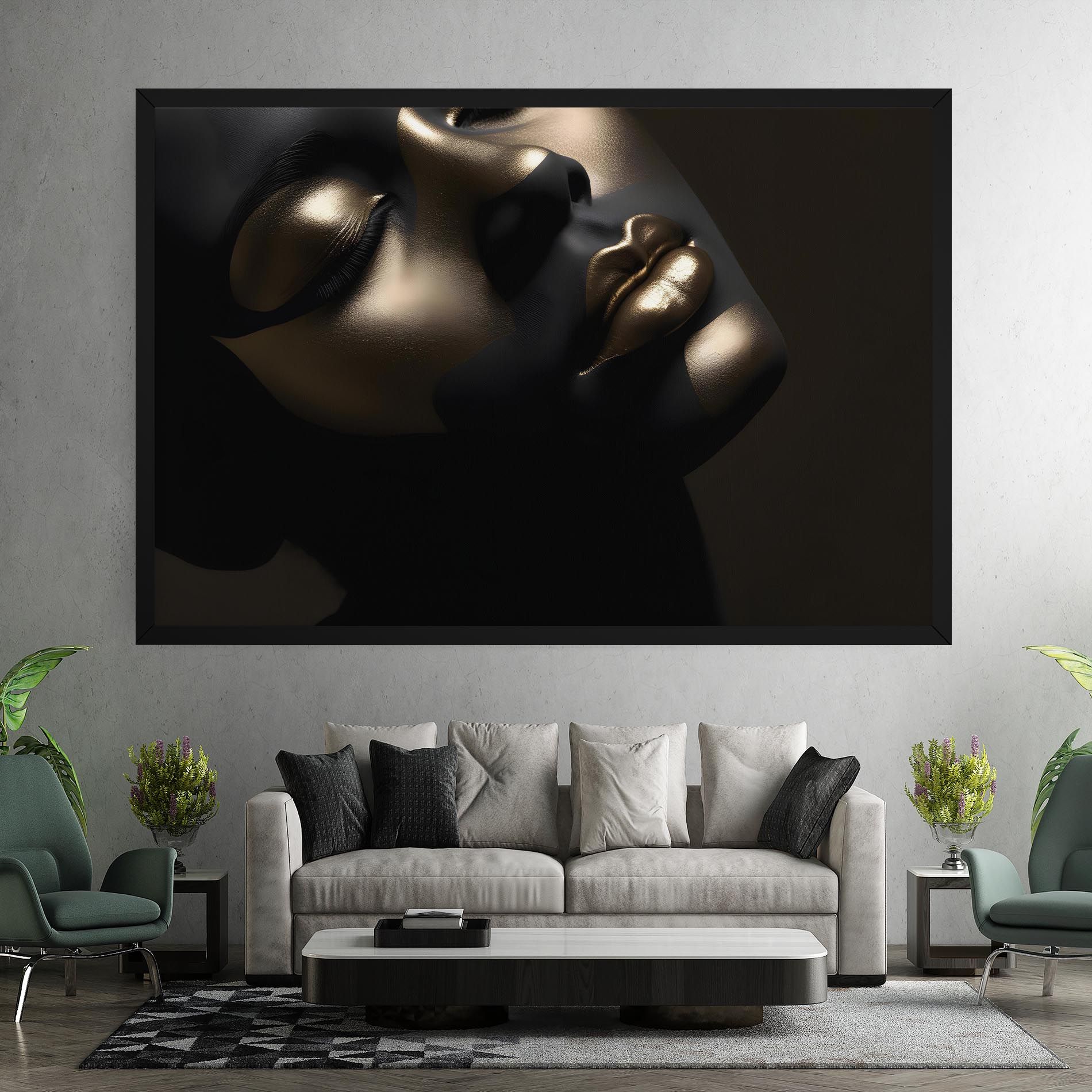 Dark Gold Face mockup 7