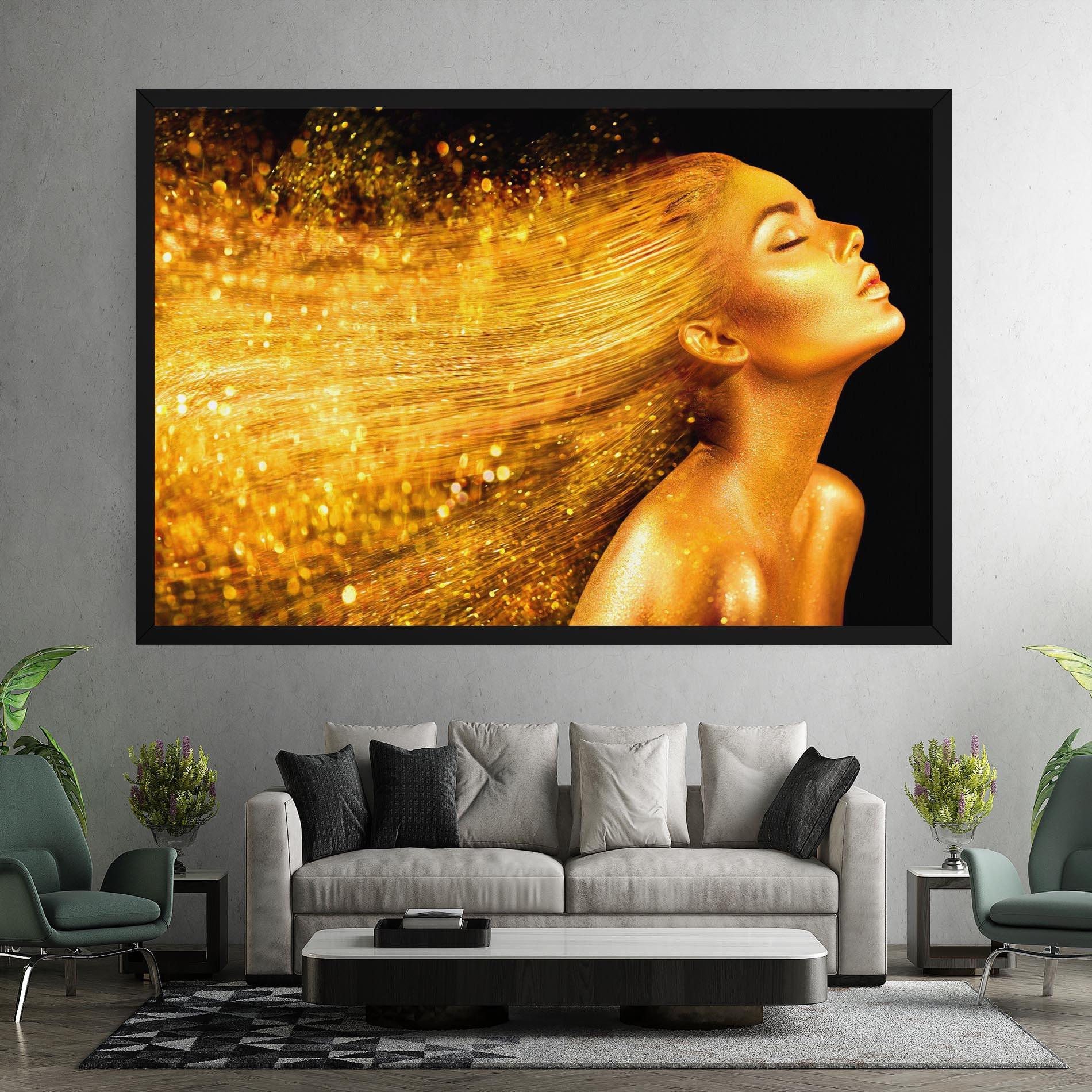 Tablou Canvas Golden Girl mockup 7
