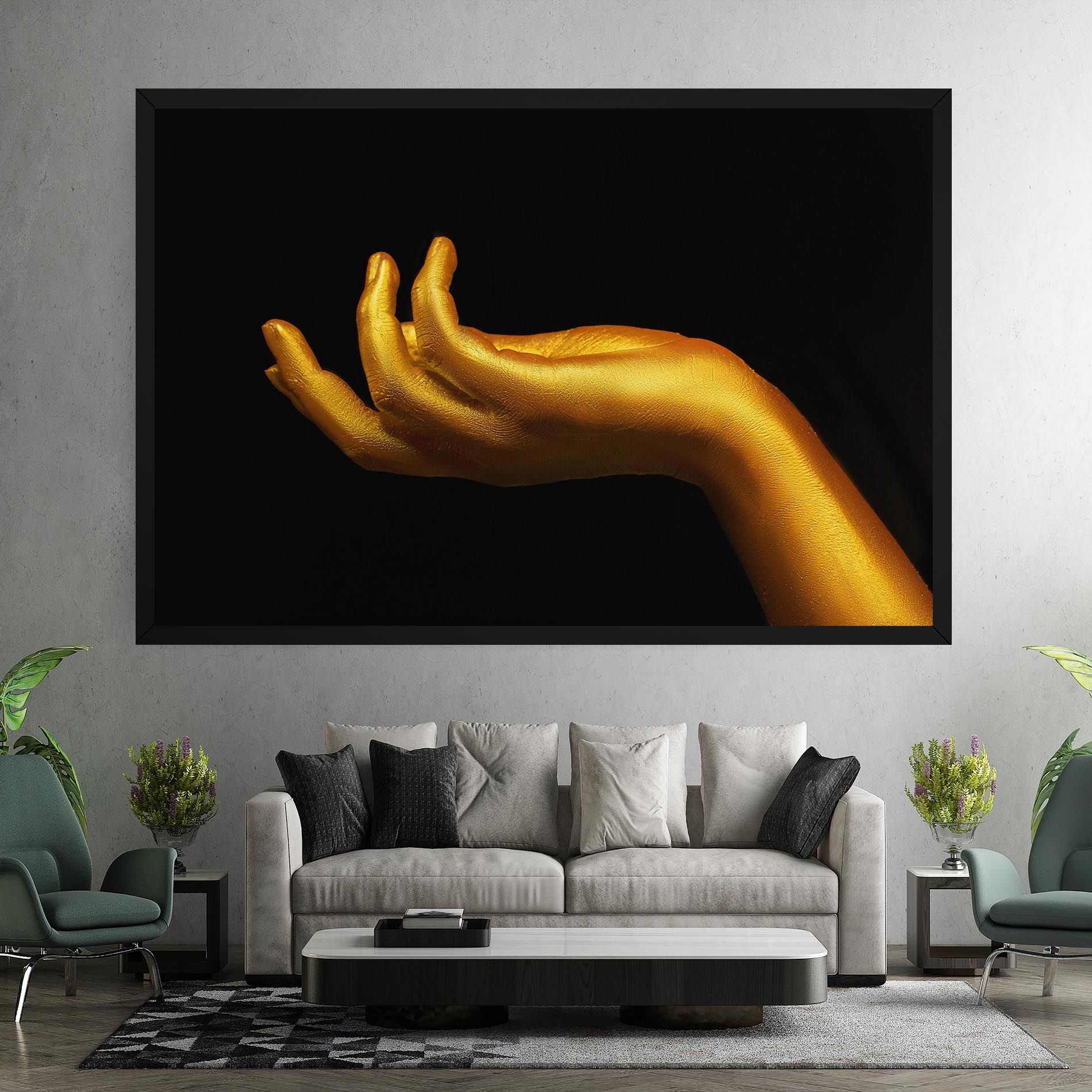 Strong Gold Hand mockup 7
