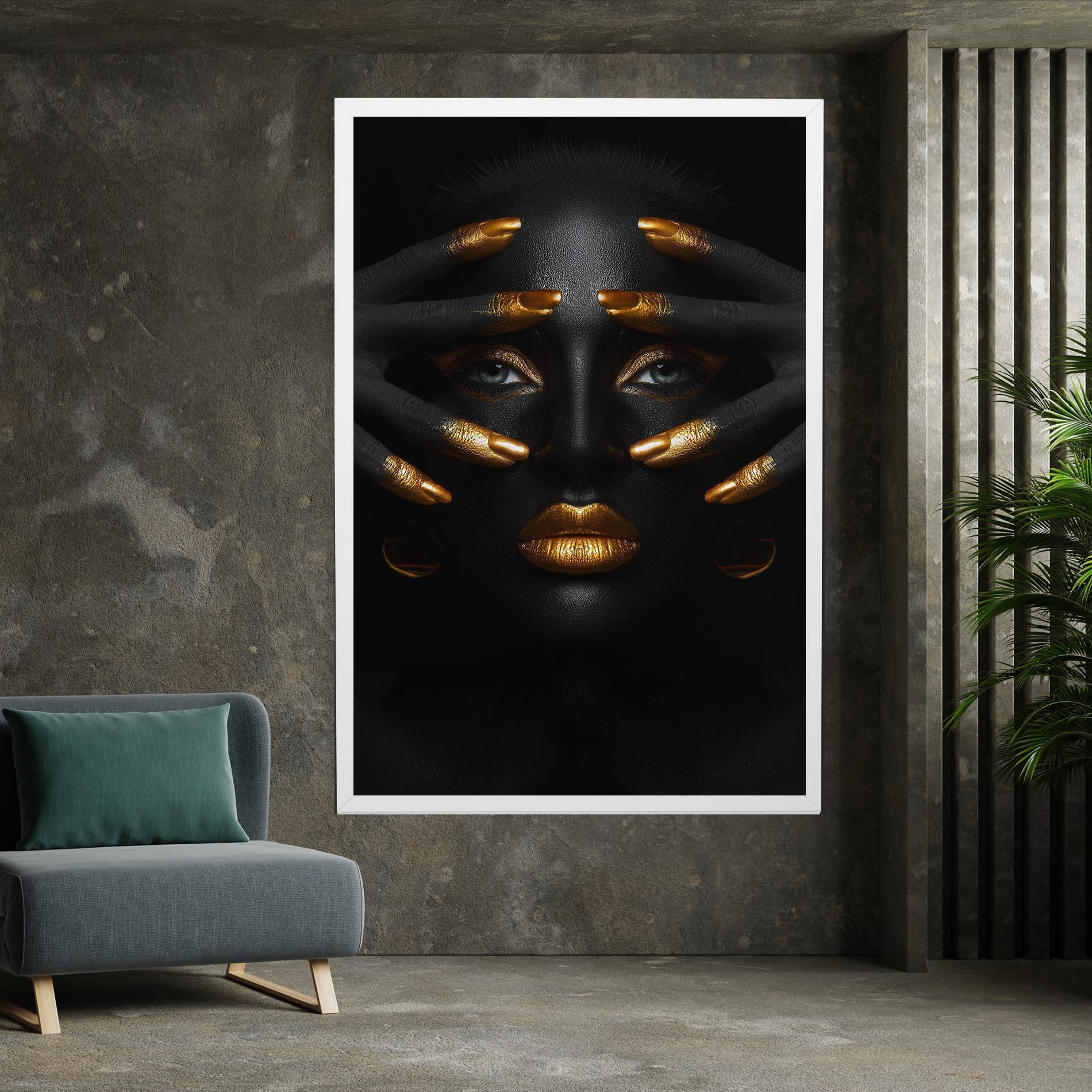 Tablou Canvas Gold Fingertips Art mockup 7