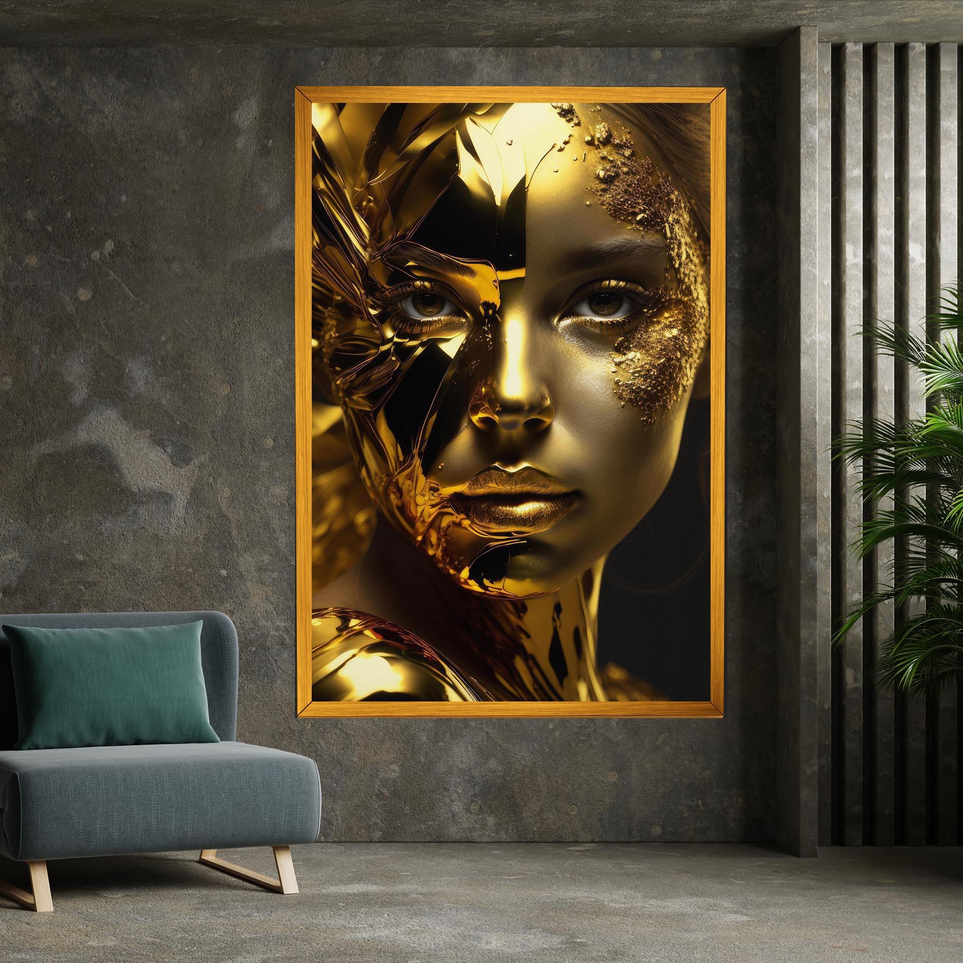 Tablou Canvas Covered By Gold mockup 7