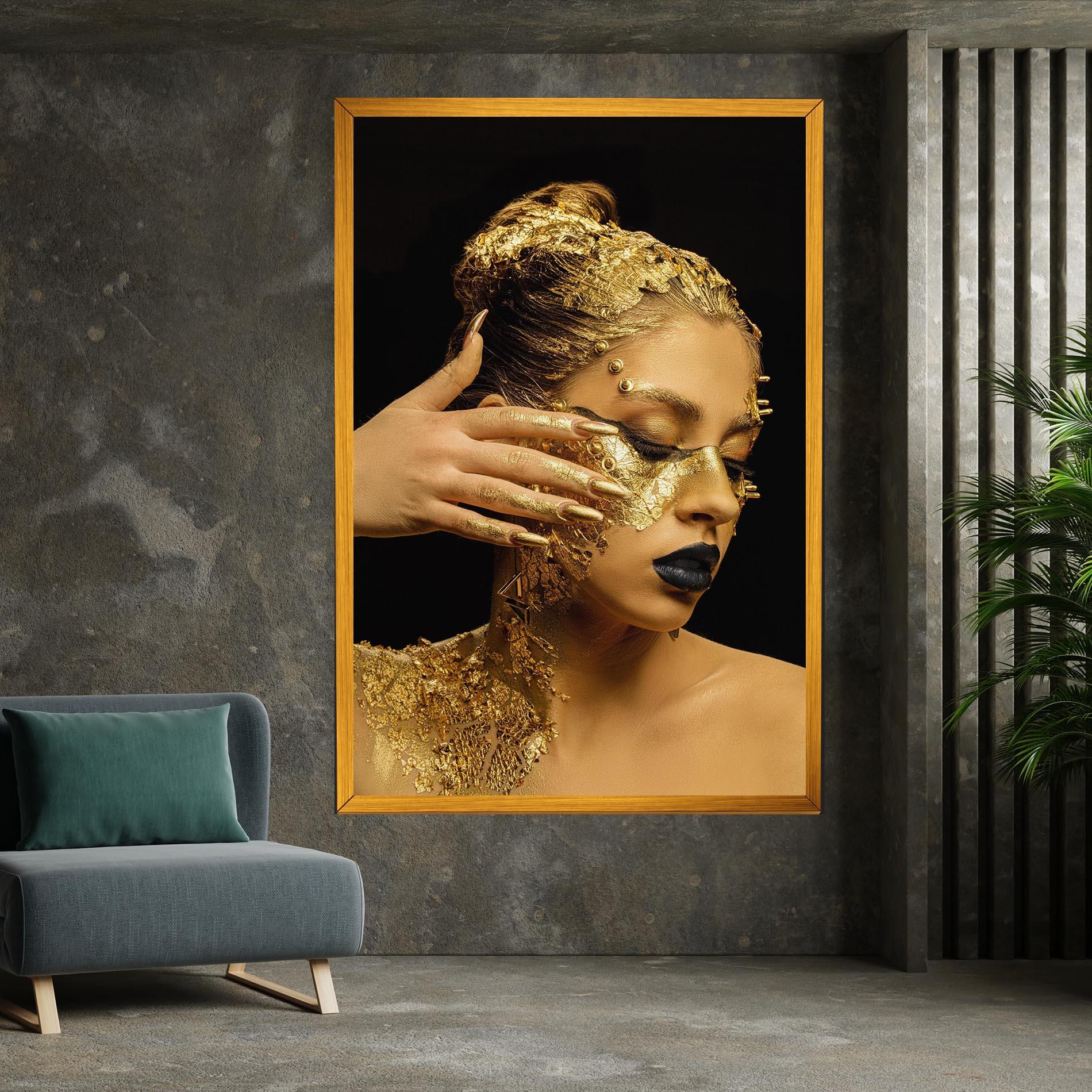 Tablou Canvas Festive Golden Makeup mockup 7