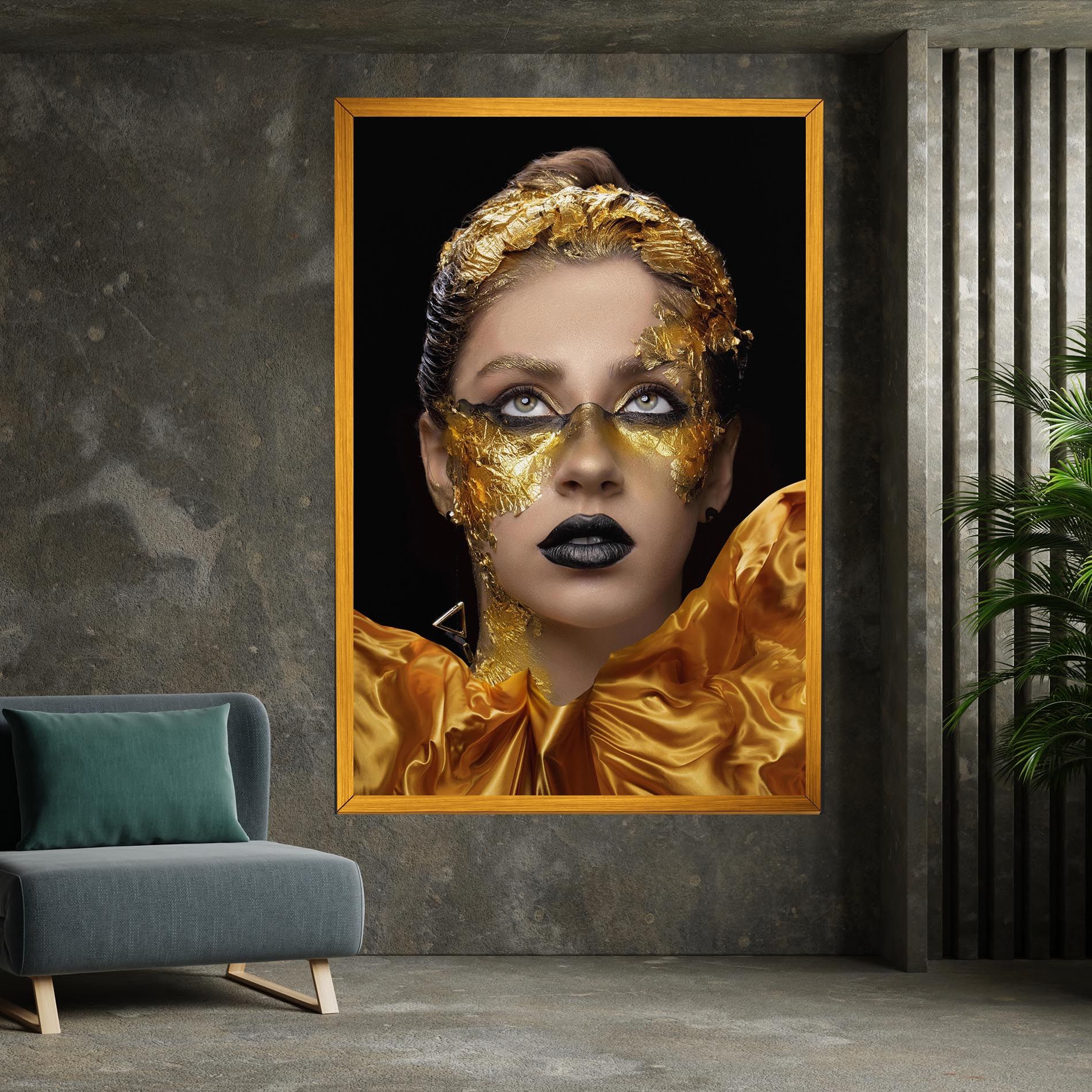 Glamorous Gold Outfit mockup 7