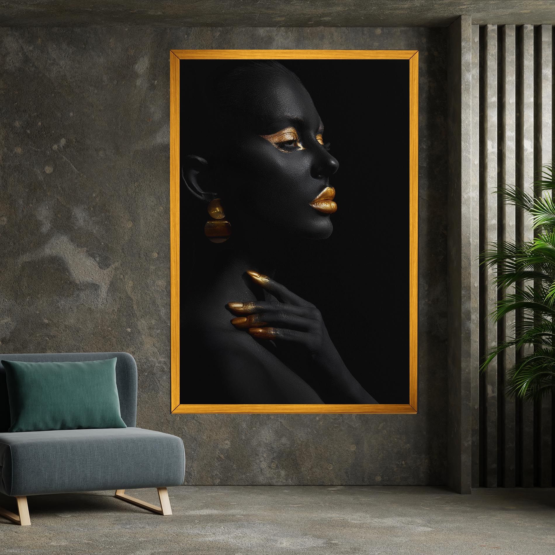 Lips Gold Eyelids mockup 7