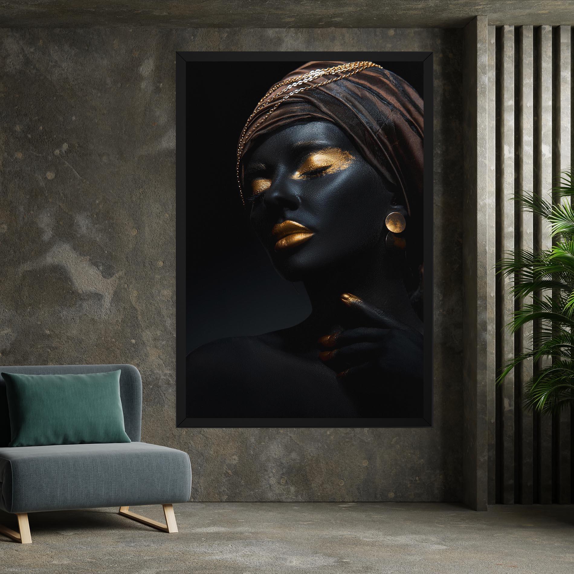 Tablou Canvas Black Gold Skin mockup 7