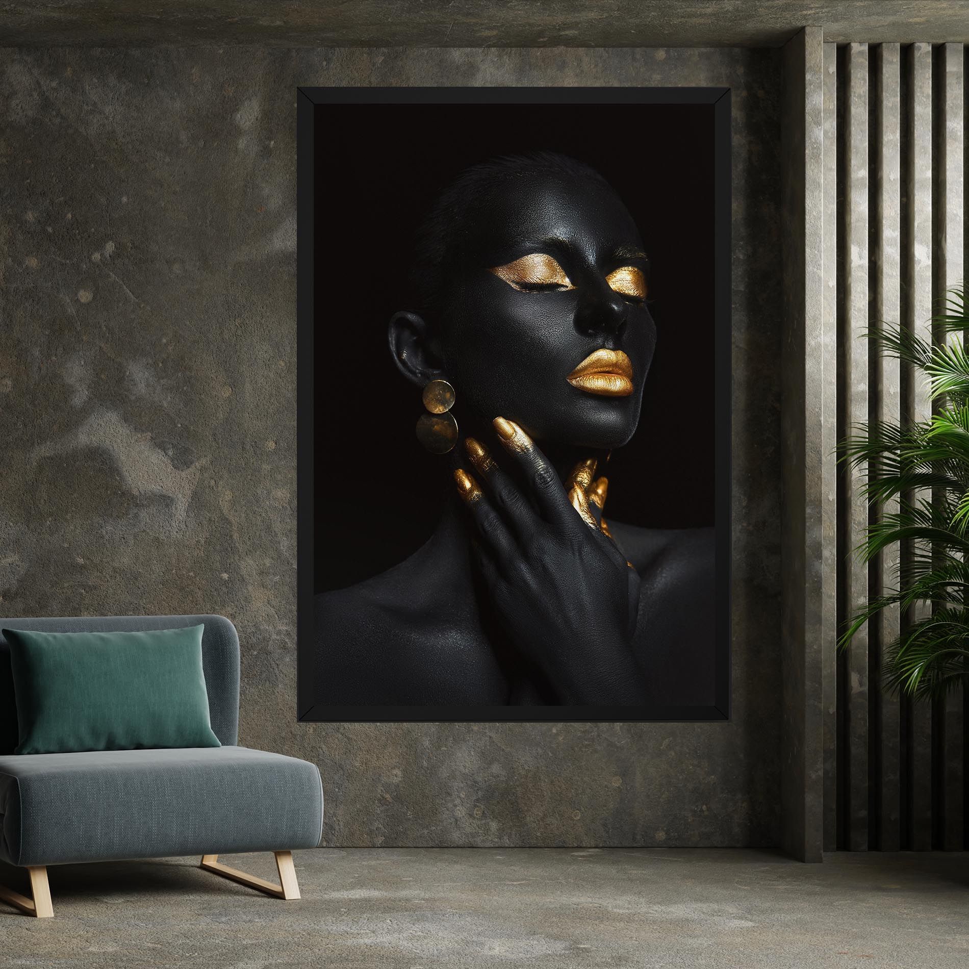 Eyelids Gold Makeup mockup 7