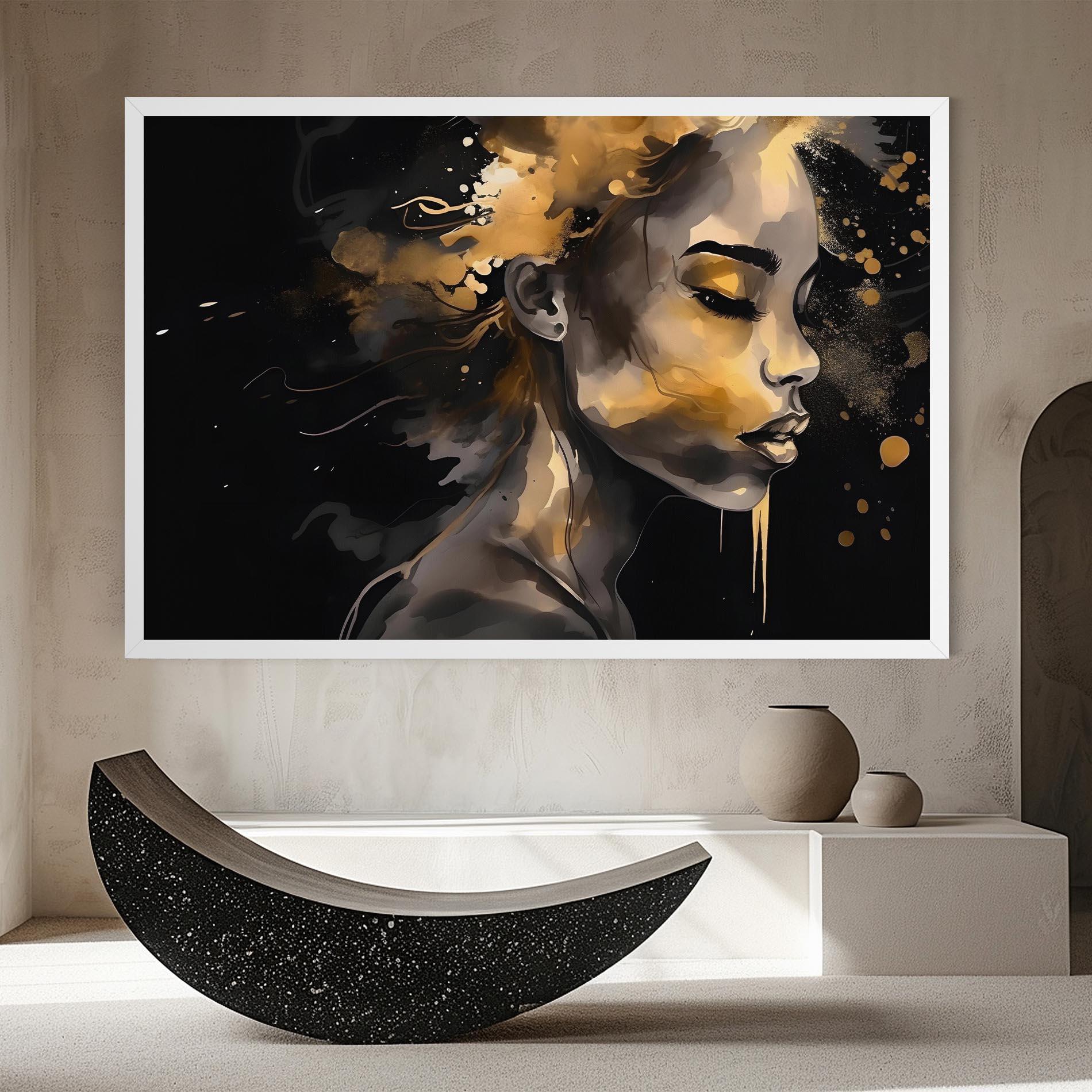 Tablou Canvas Gold Stylish Modern mockup 8