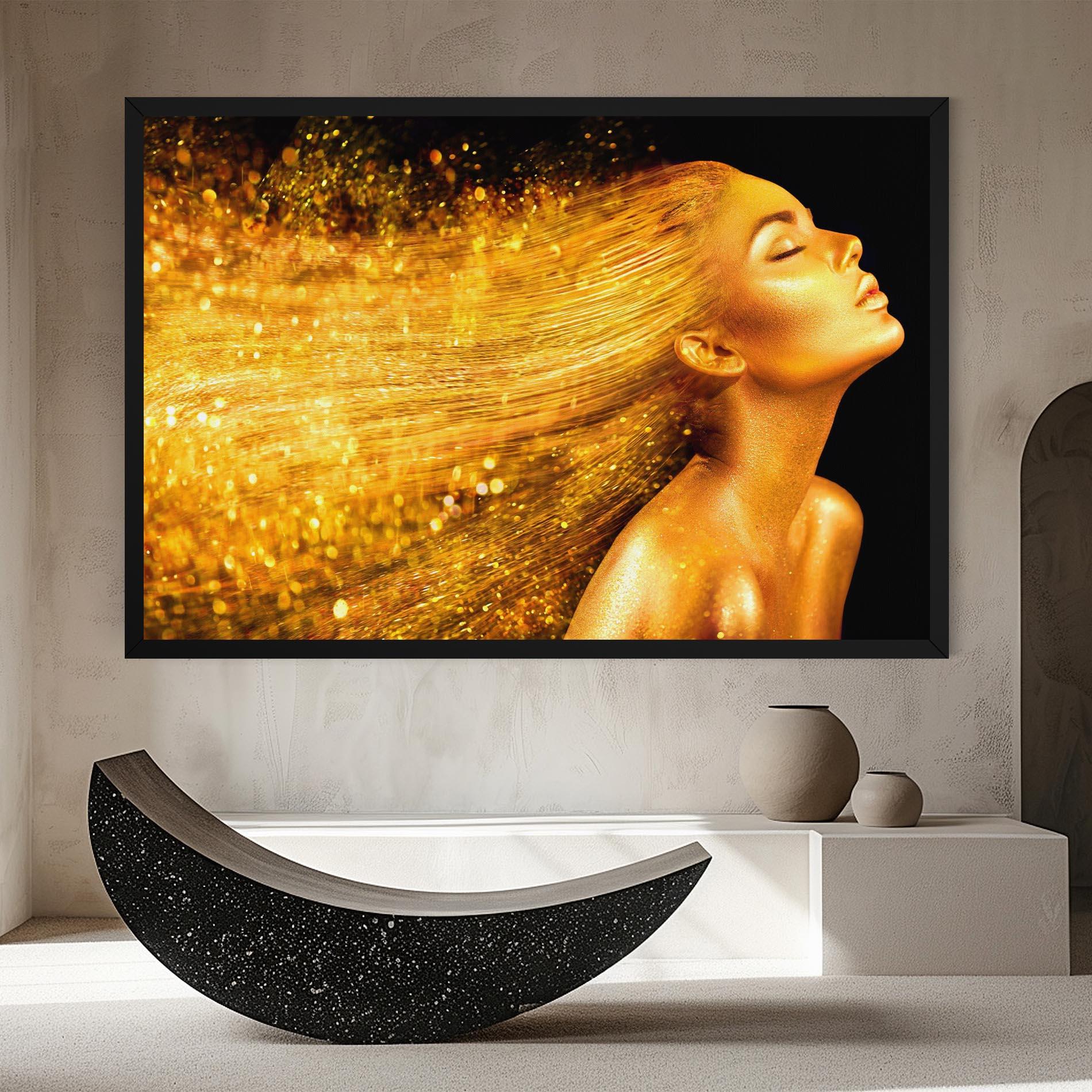 Tablou Canvas Golden Girl mockup 8