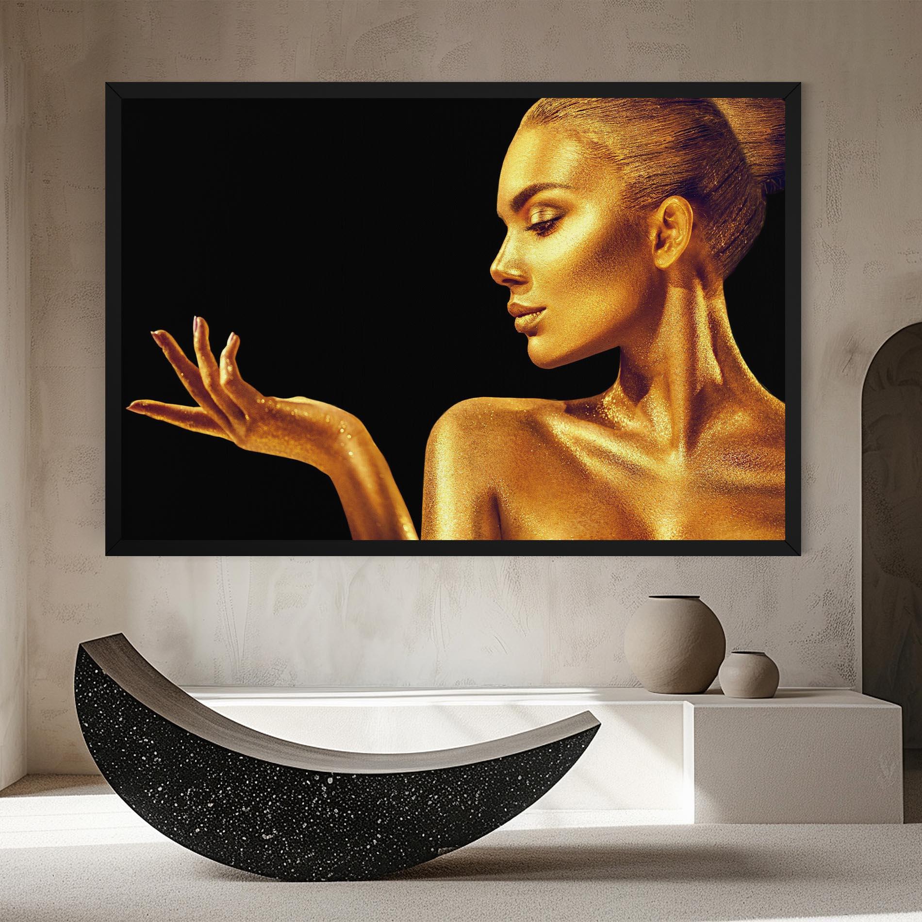 Tablou Canvas Golden Glamour mockup 8