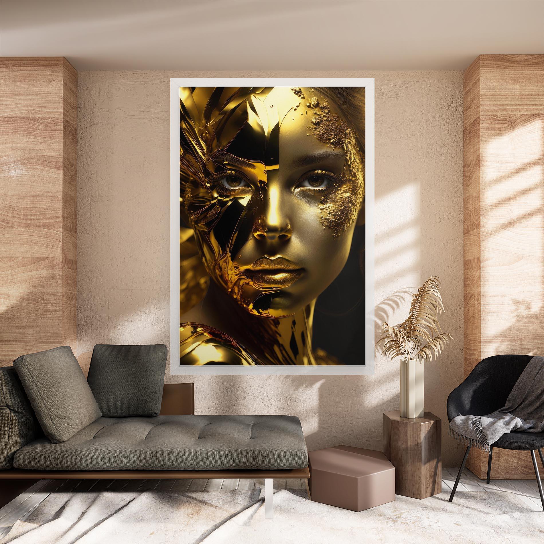 Tablou Canvas Covered By Gold mockup 8