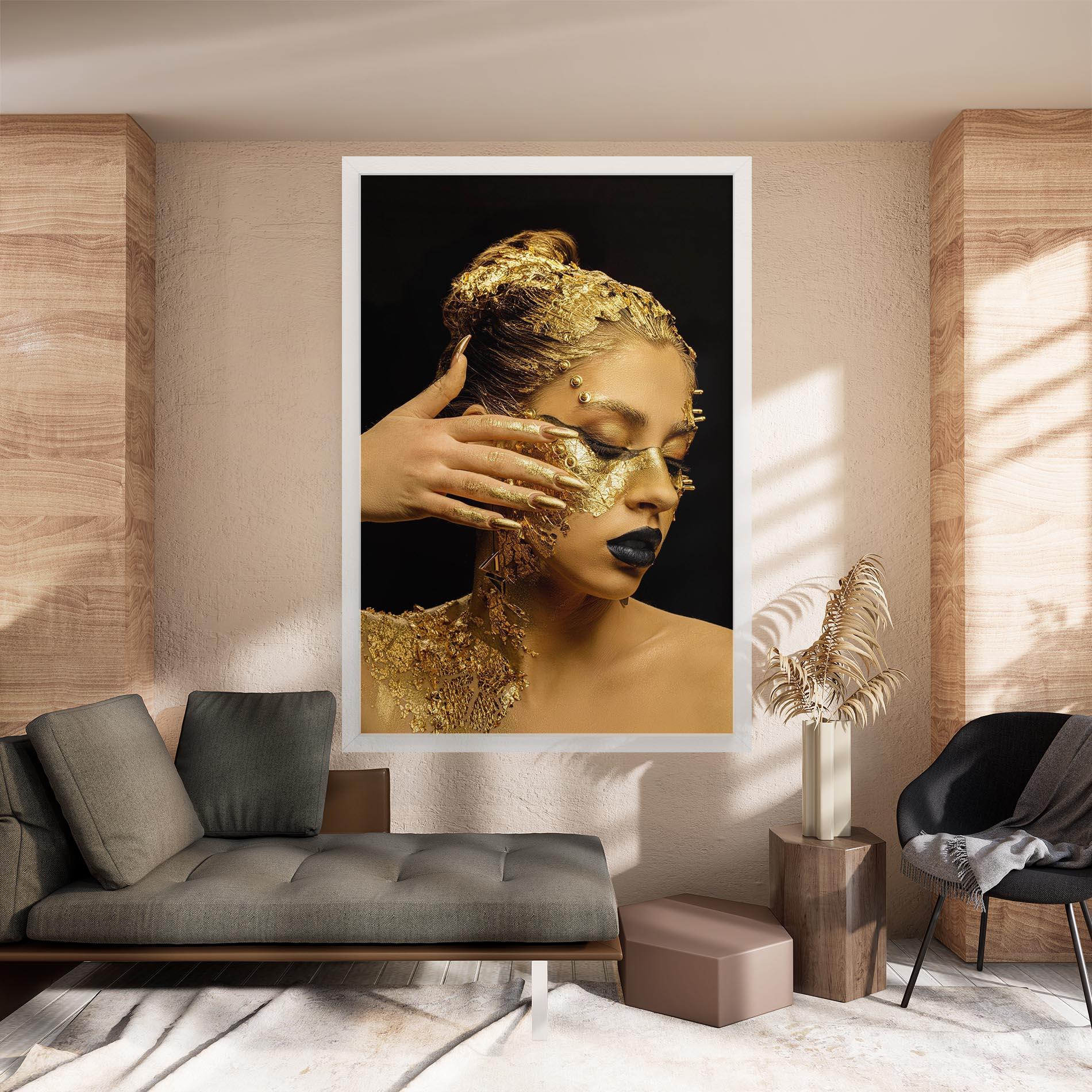 Tablou Canvas Festive Golden Makeup mockup 8