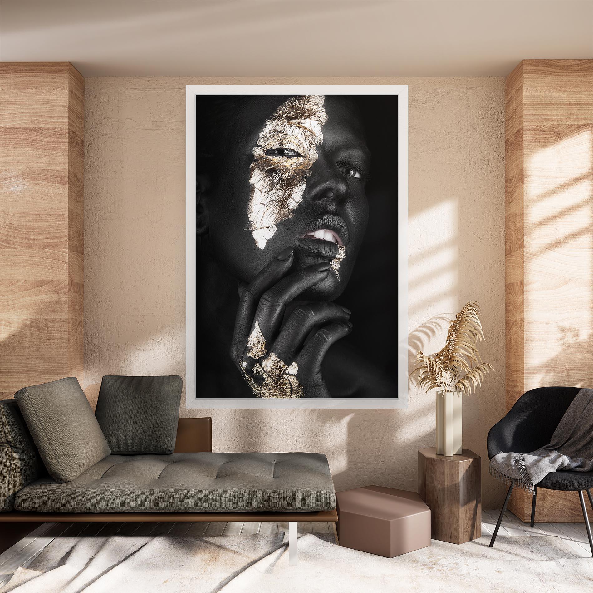 Tablou Canvas Golden Posture mockup 8