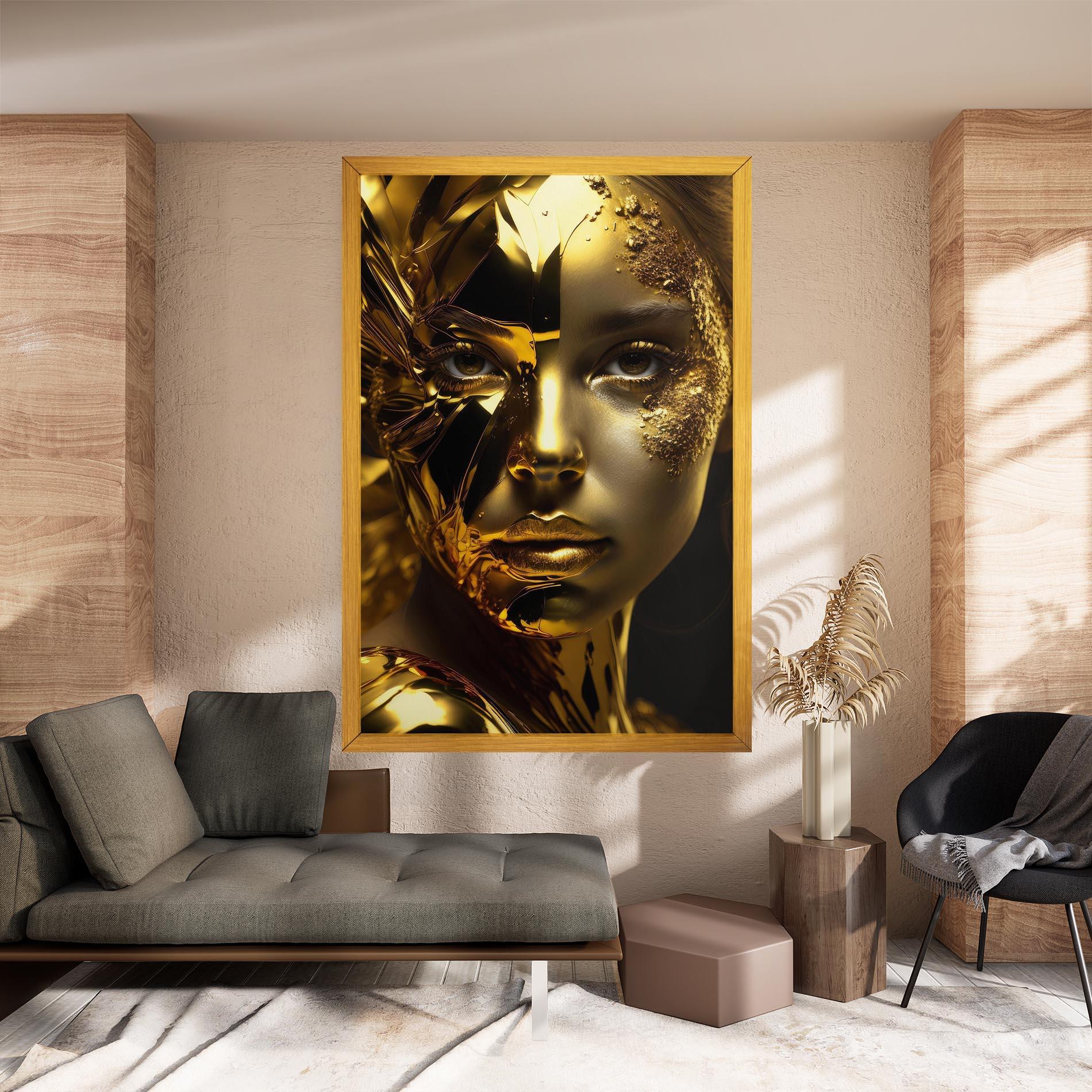 Tablou Canvas Covered By Gold mockup 8