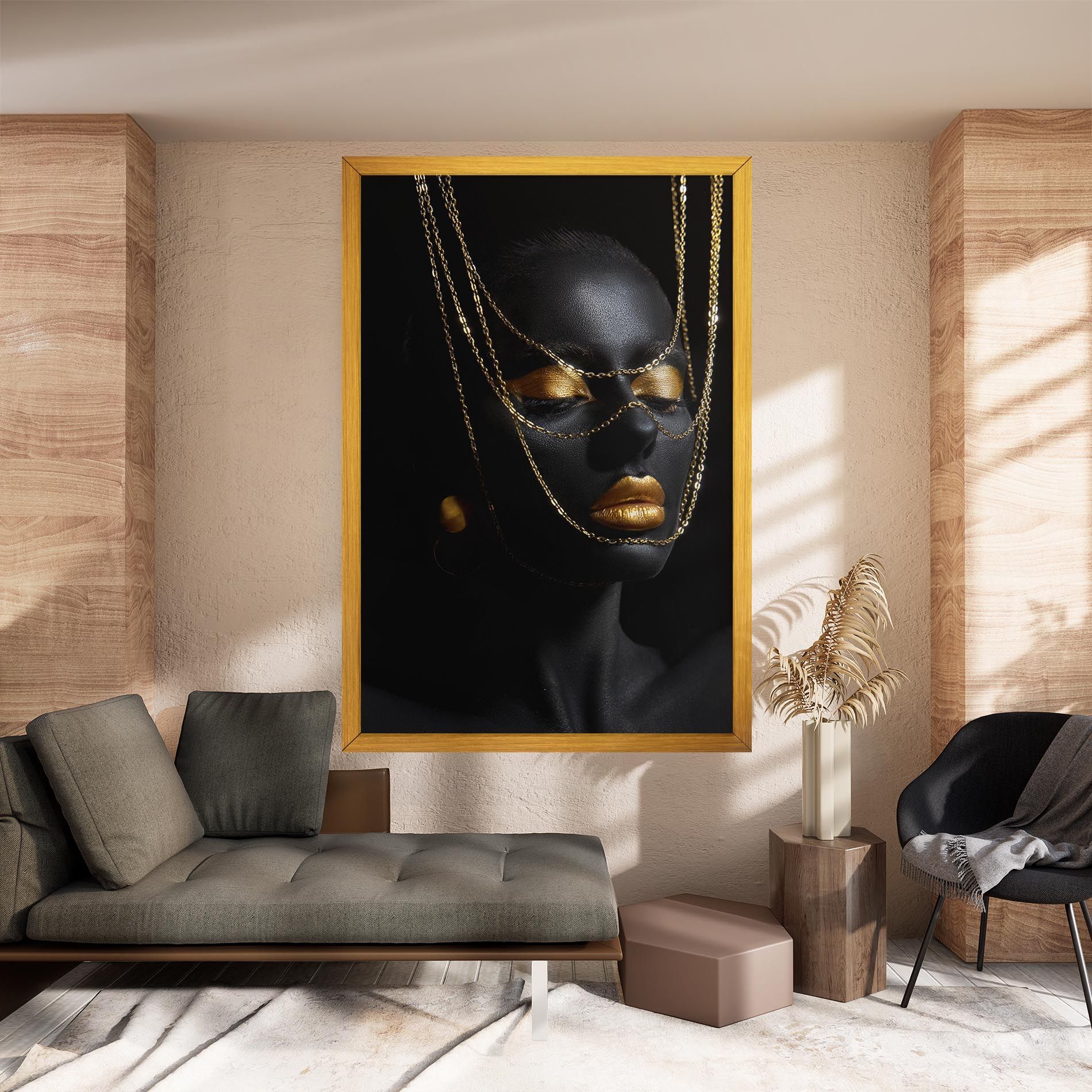 Gold Chain Girl mockup 8