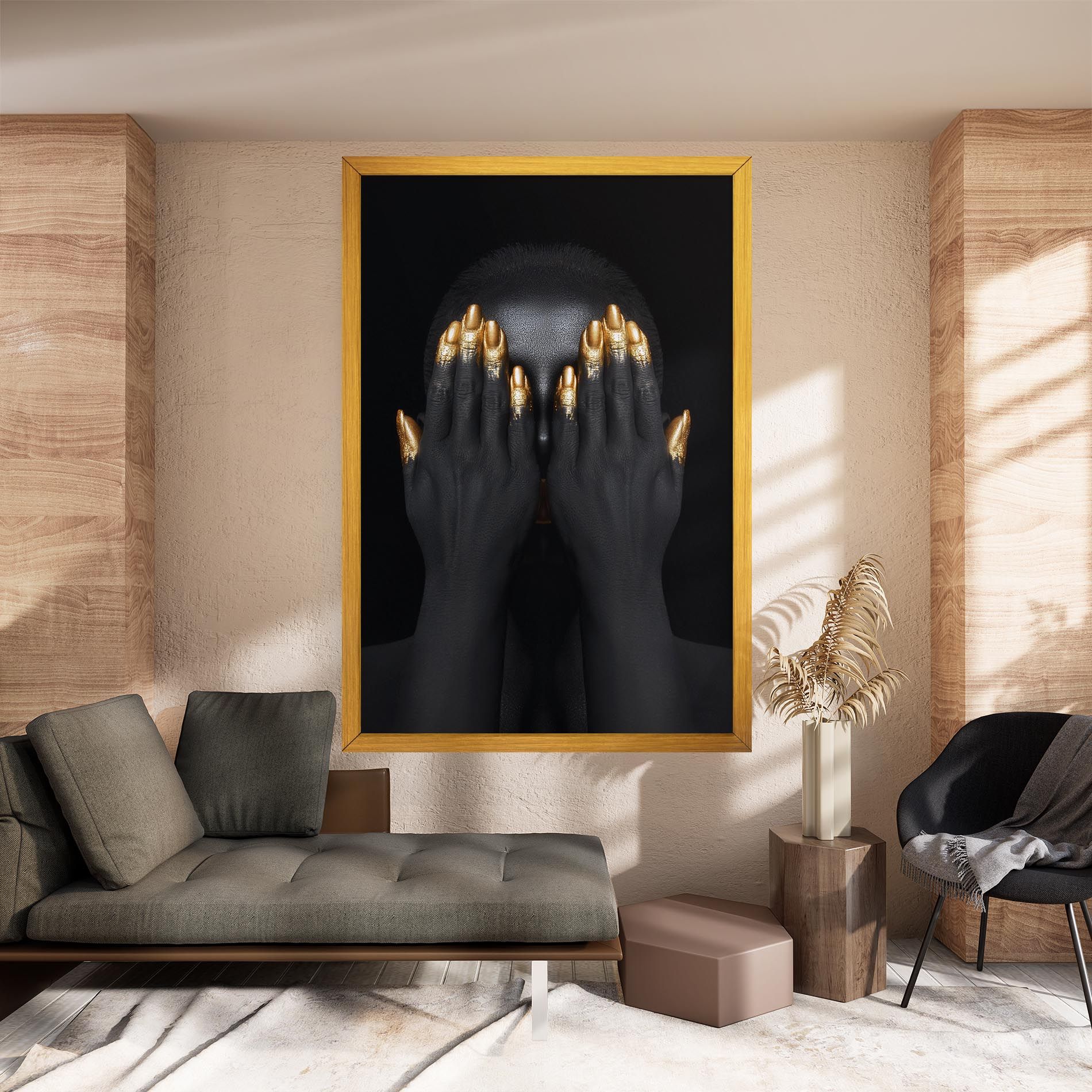 Gold Fingertips Chain mockup 8