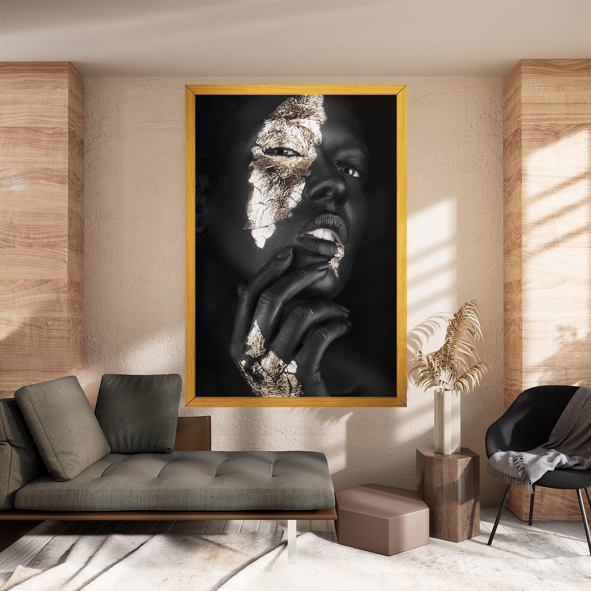 Tablou Canvas Golden Posture mockup 8