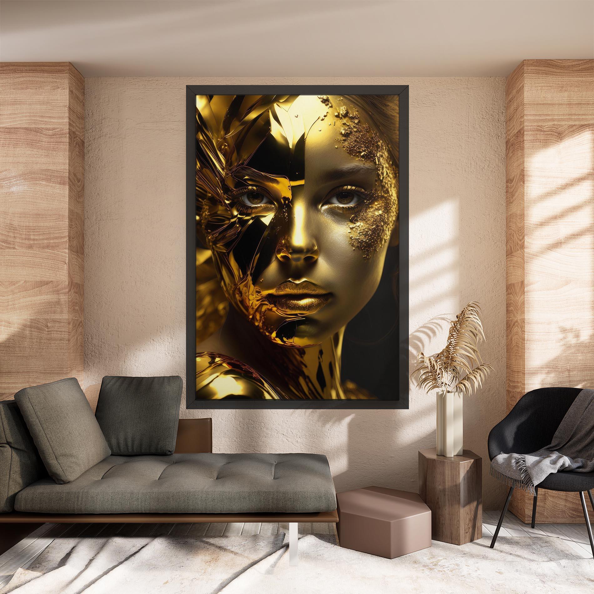Tablou Canvas Covered By Gold mockup 8