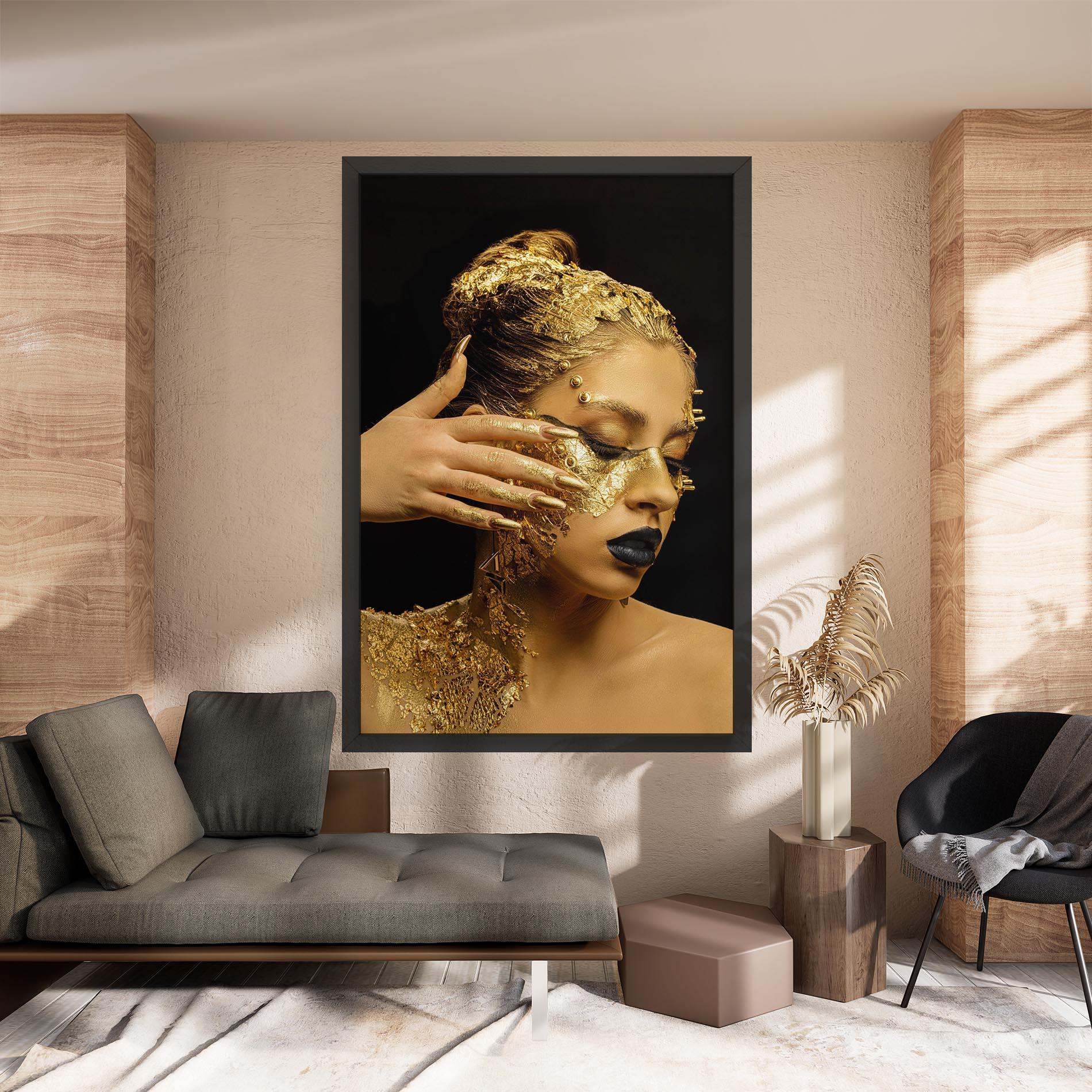 Tablou Canvas Festive Golden Makeup mockup 8