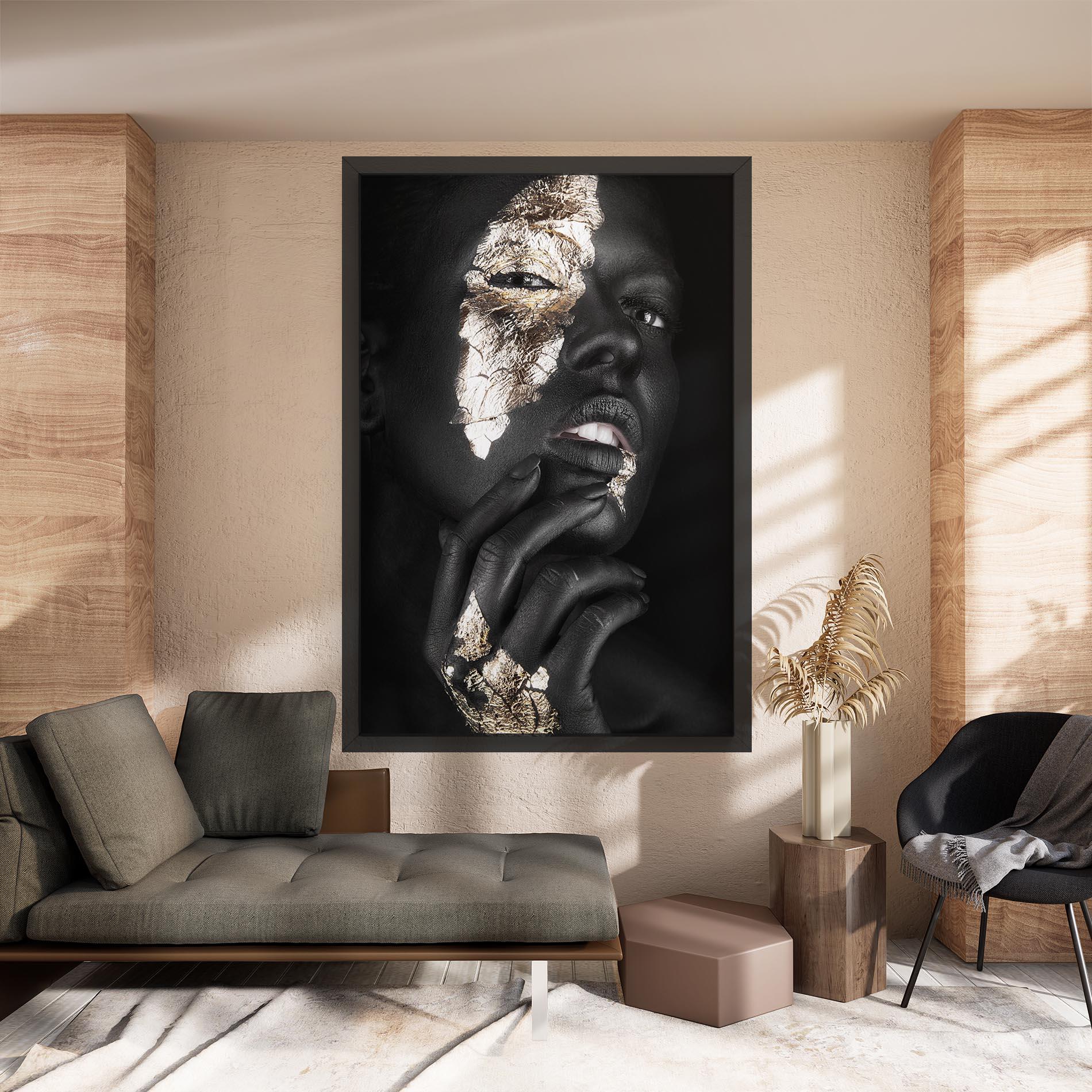 Tablou Canvas Golden Posture mockup 8