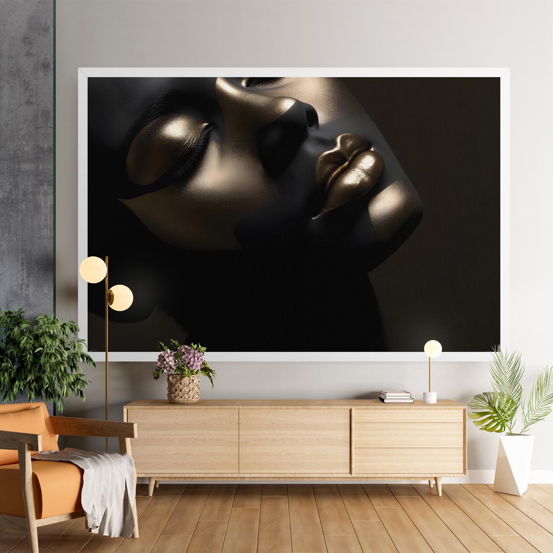 Dark Gold Face mockup 9