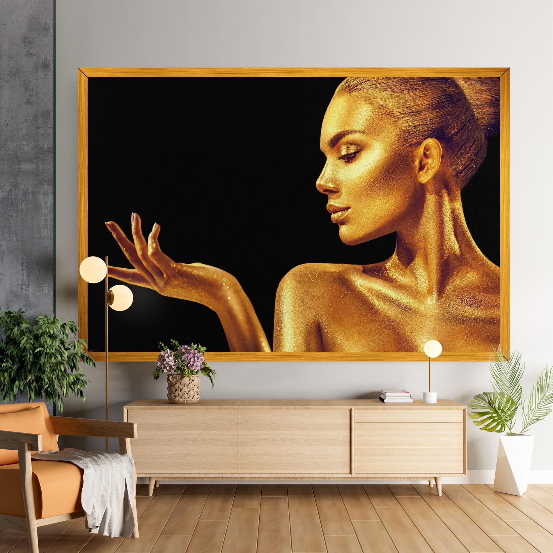 Tablou Canvas Golden Glamour mockup 9