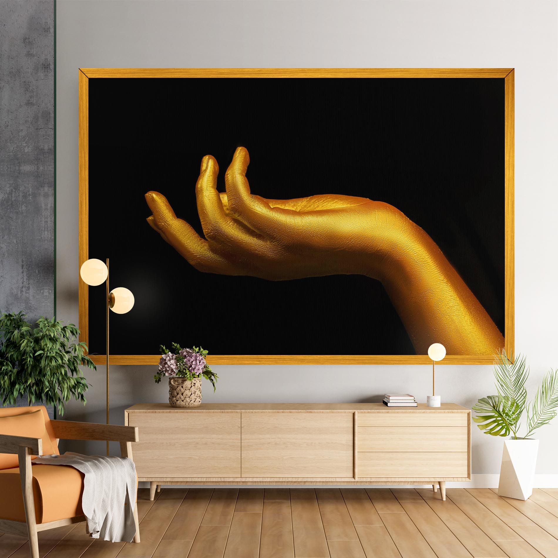 Strong Gold Hand mockup 9
