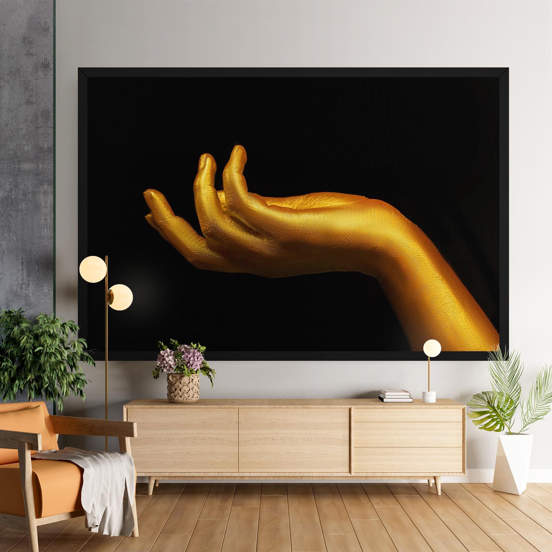 Strong Gold Hand mockup 9
