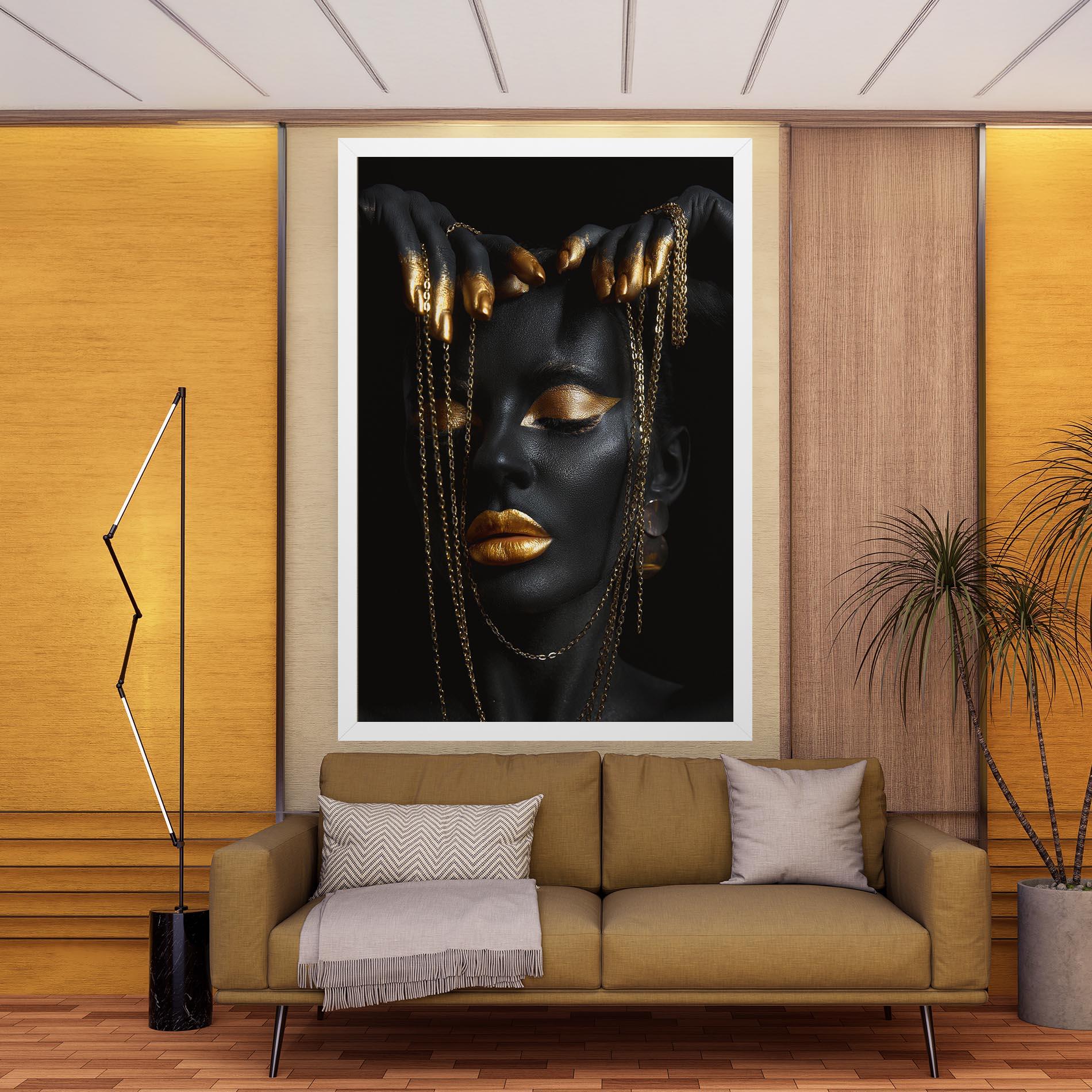 Tablou Canvas Chain Gold Eyelids mockup 9