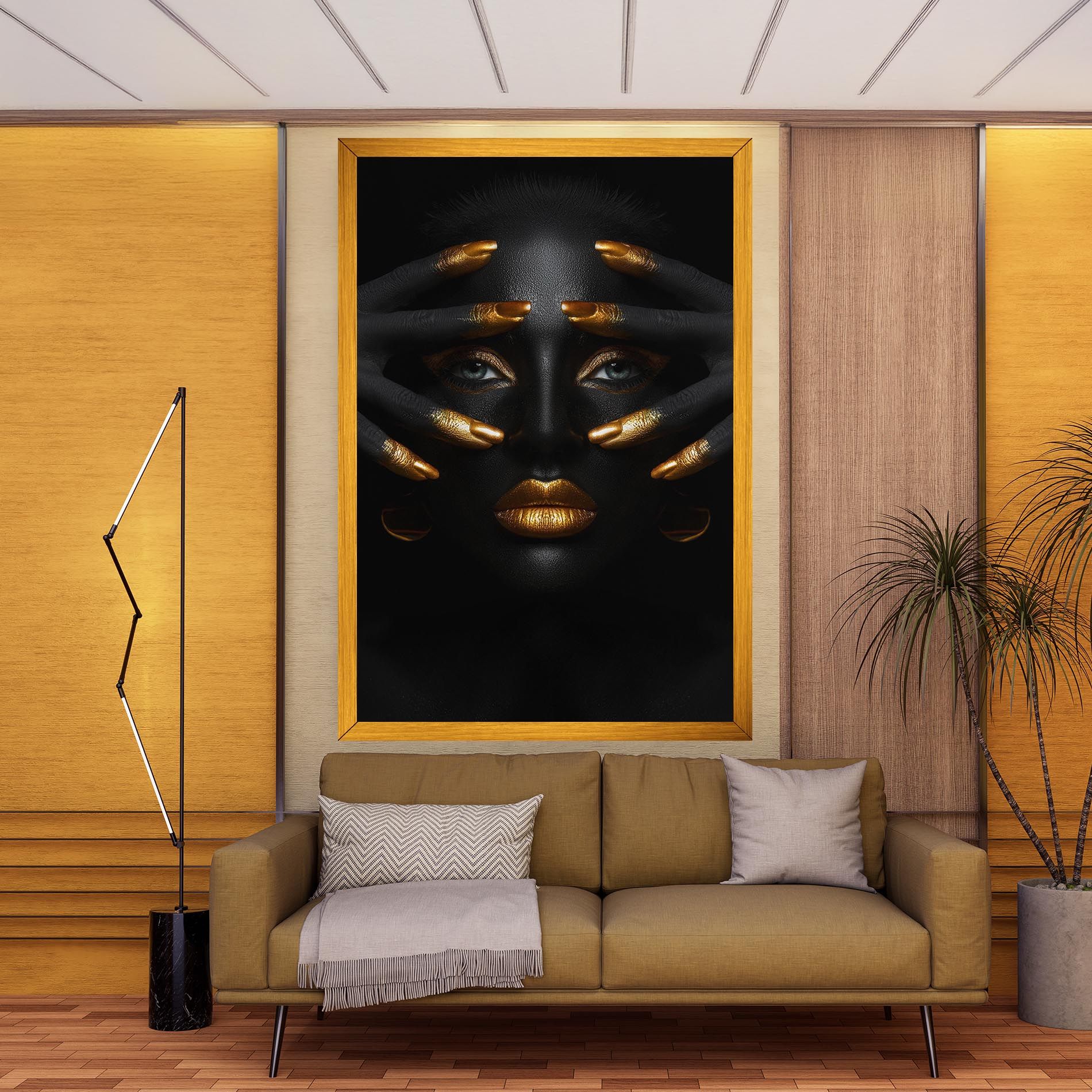 Gold Fingertips Art mockup 9