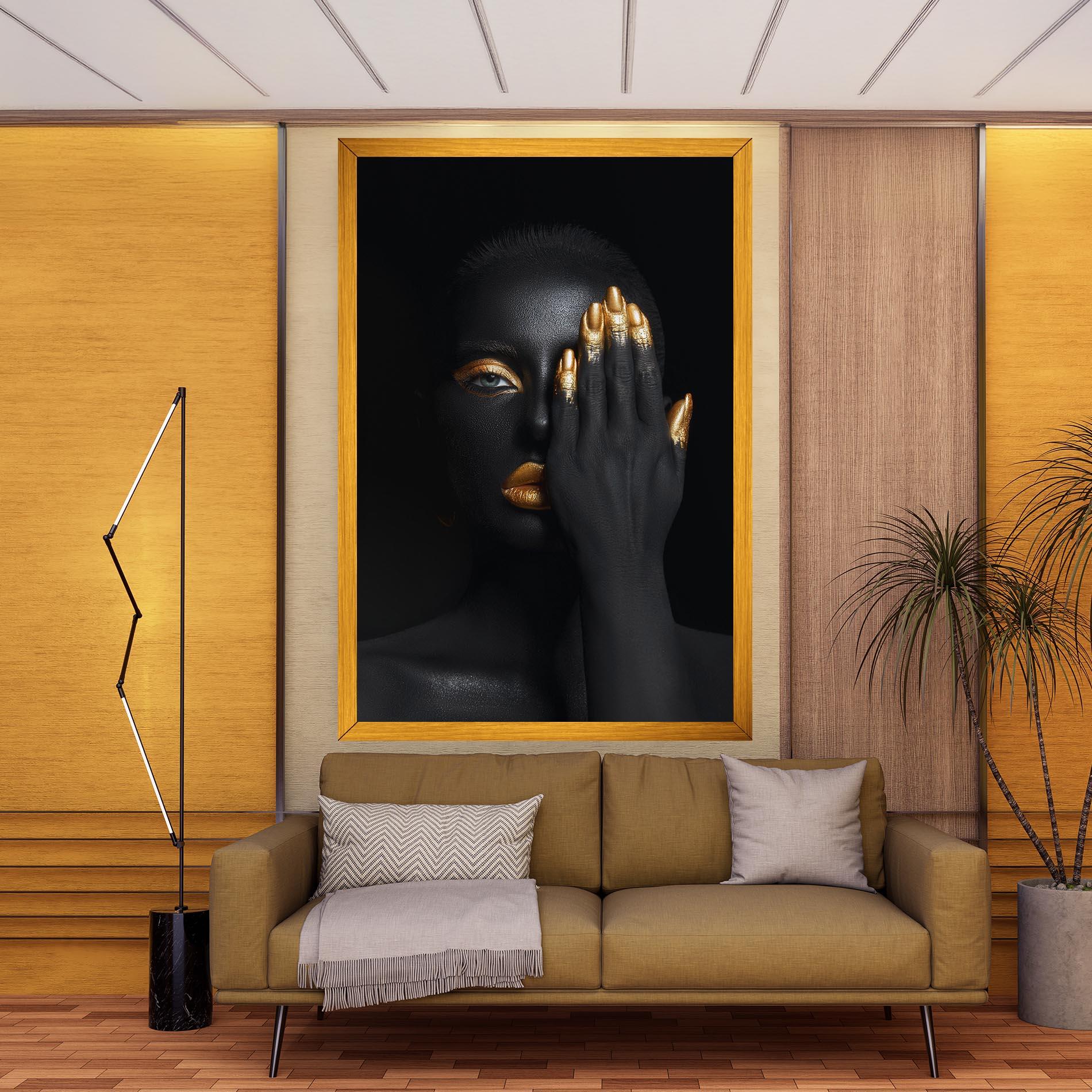 Tablou Canvas Gold Makeup Chain mockup 9