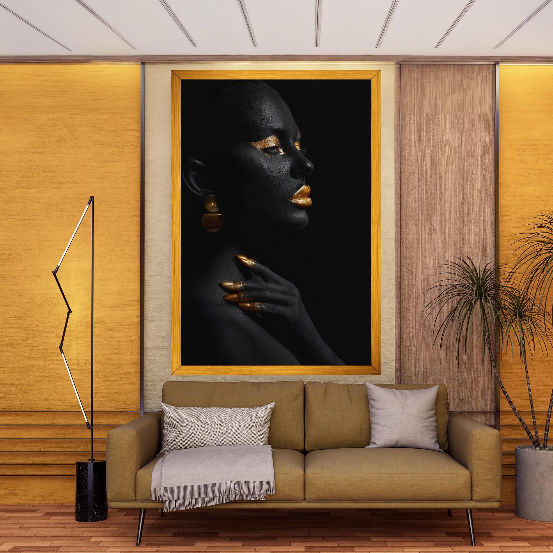 Lips Gold Eyelids mockup 9