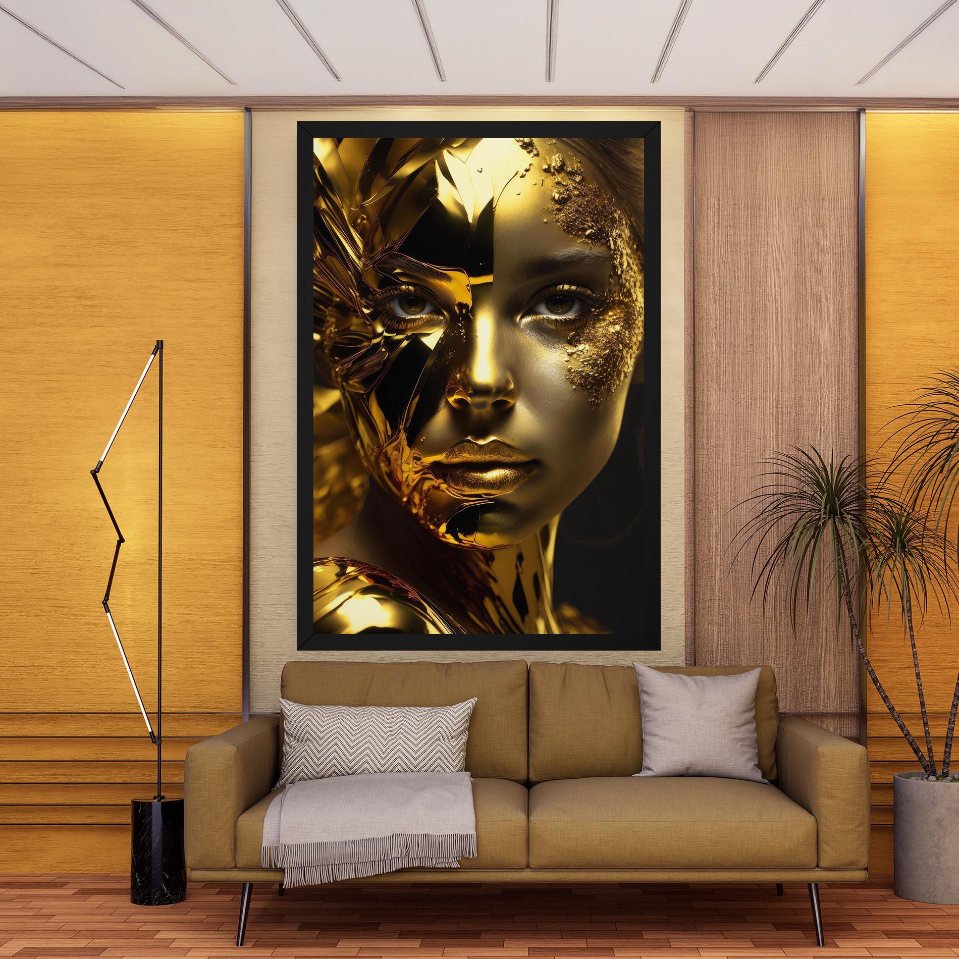 Tablou Canvas Covered By Gold mockup 9