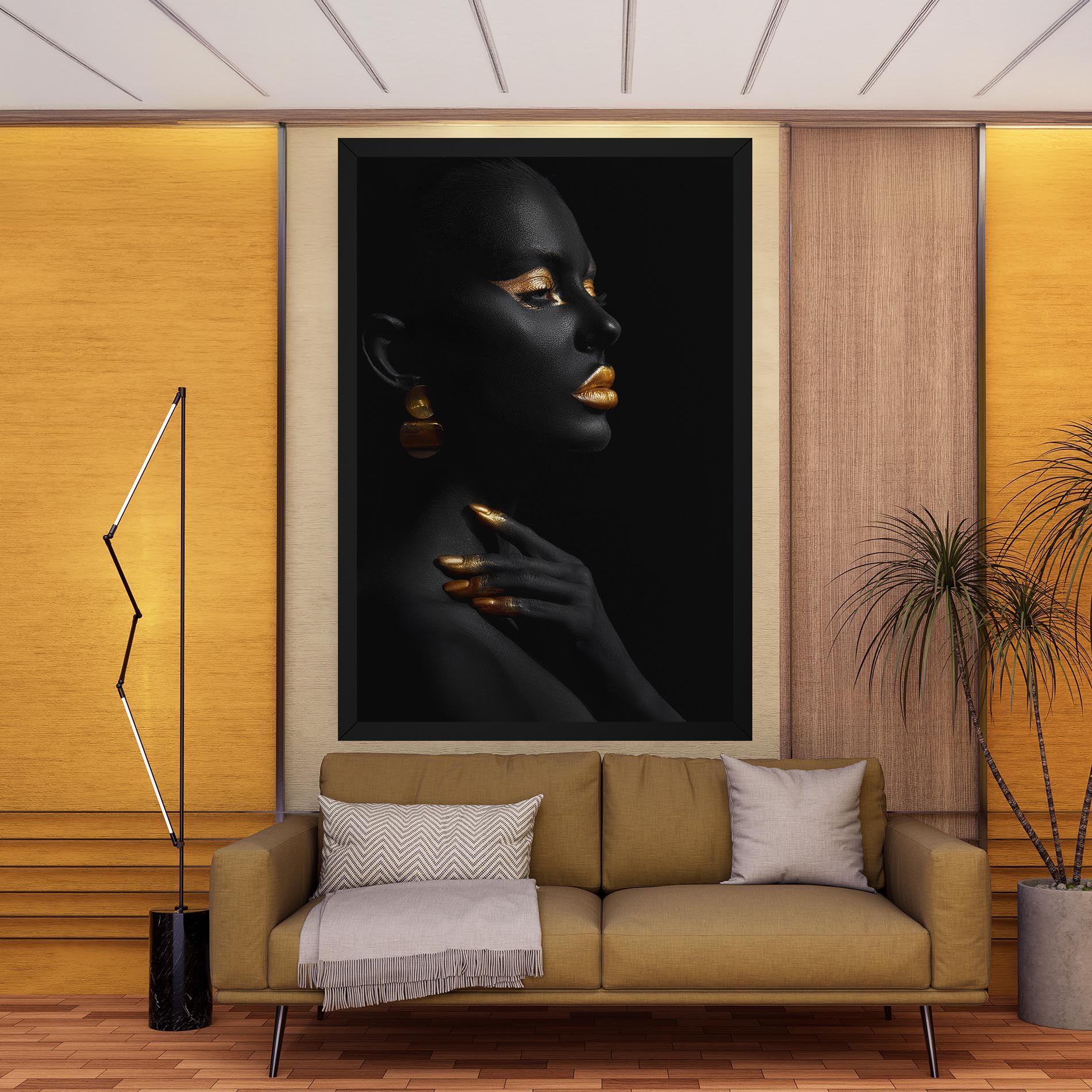 Lips Gold Eyelids mockup 9