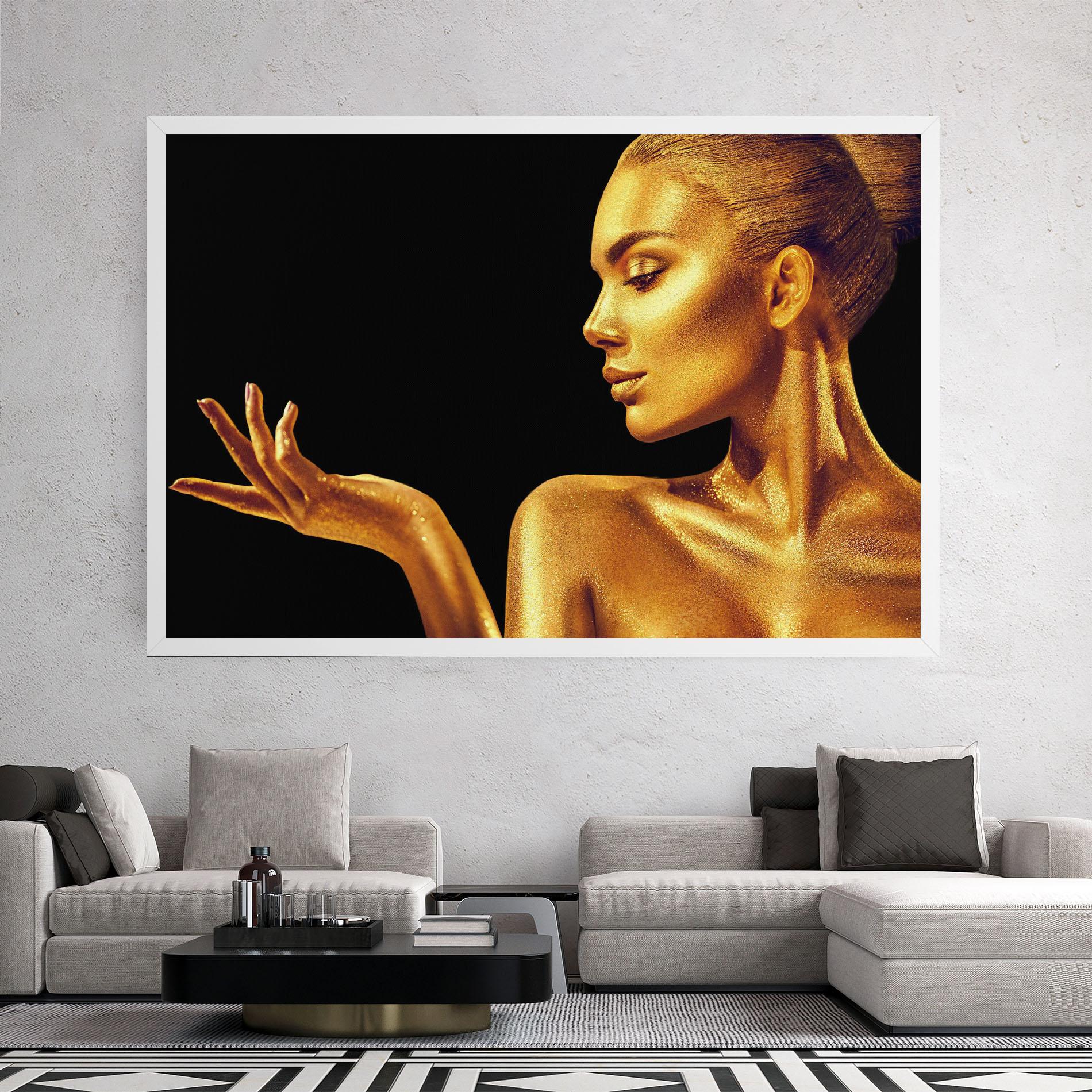 Tablou Canvas Golden Glamour mockup 2