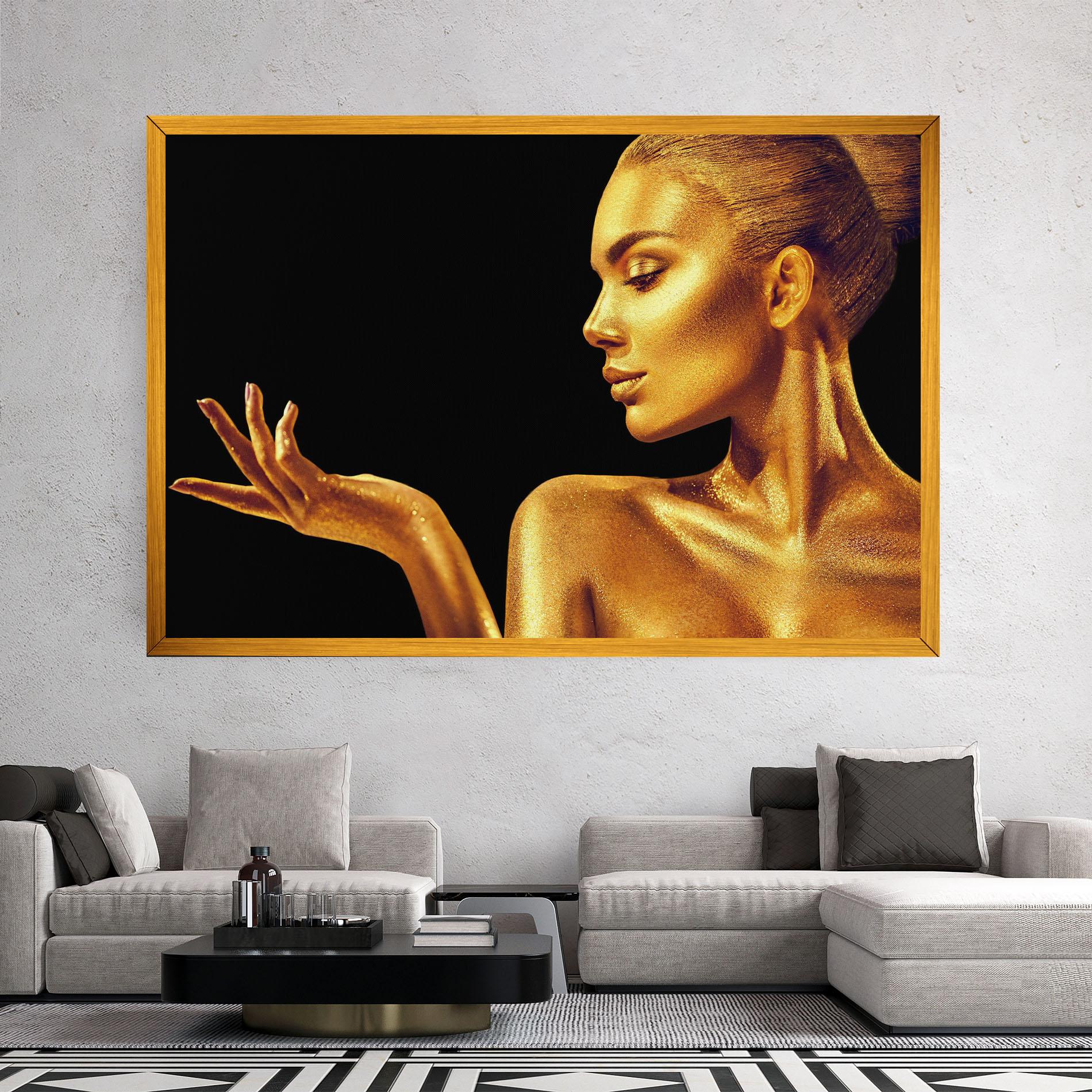 Tablou Canvas Golden Glamour mockup 2