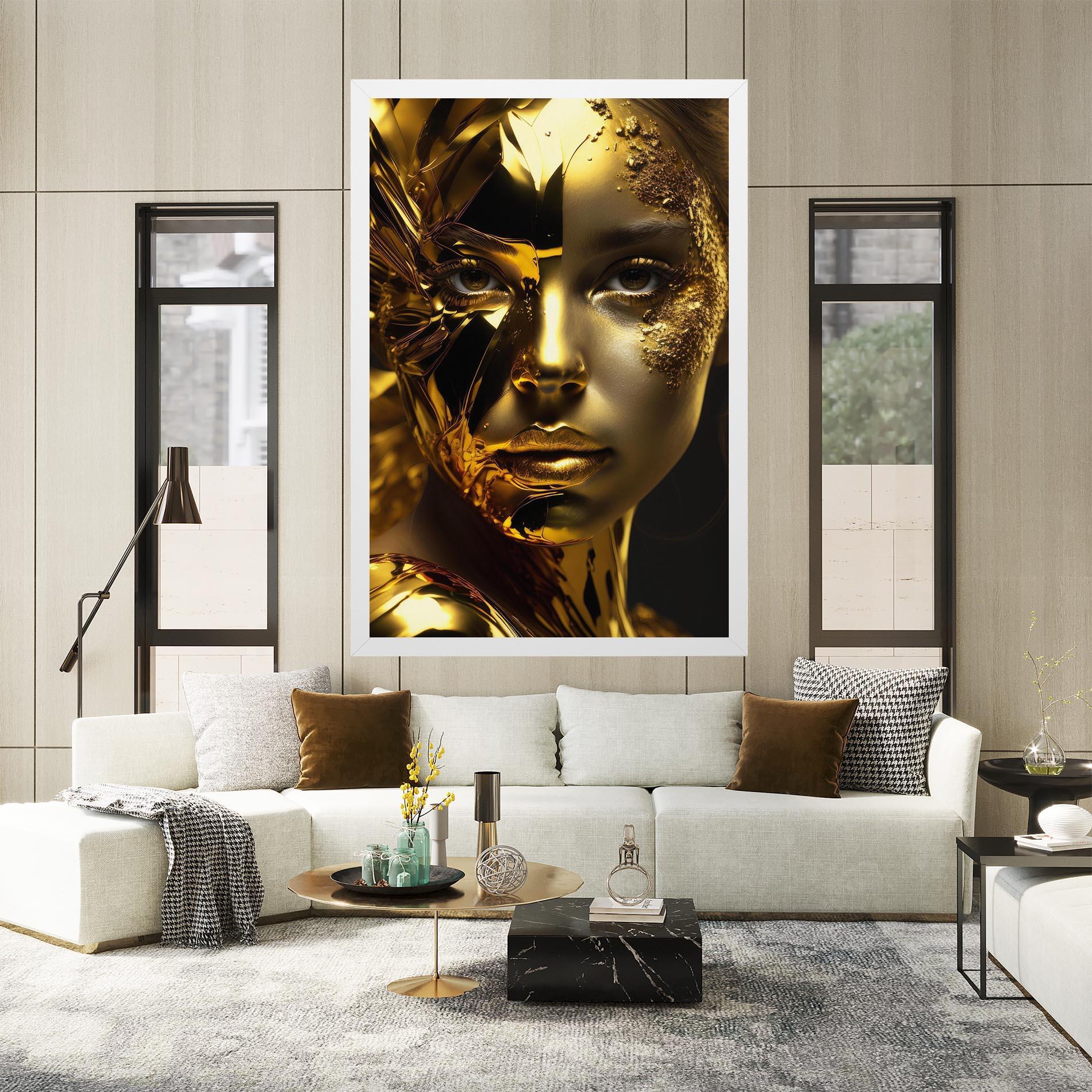 Tablou Canvas Covered By Gold mockup 2