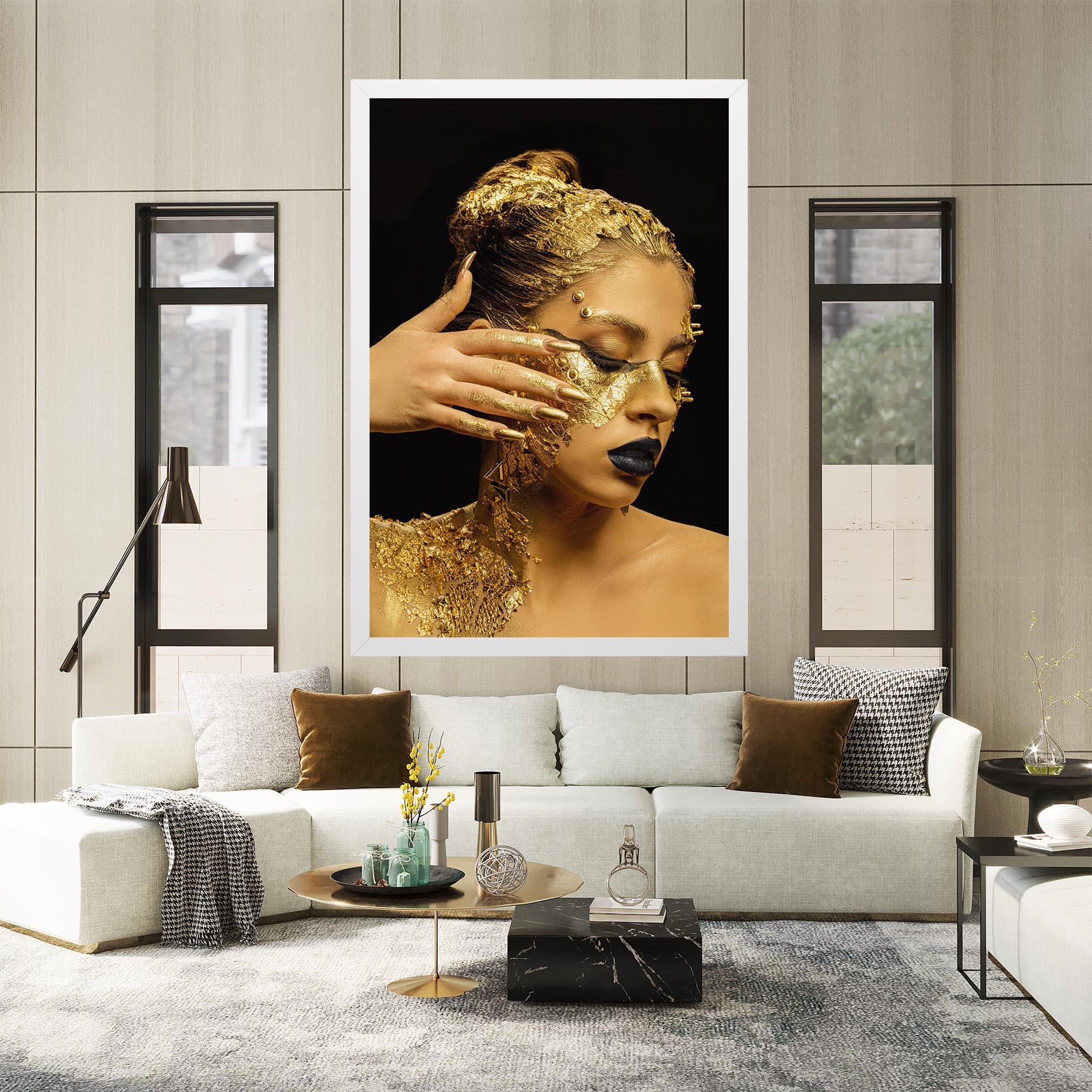 Tablou Canvas Festive Golden Makeup mockup 2