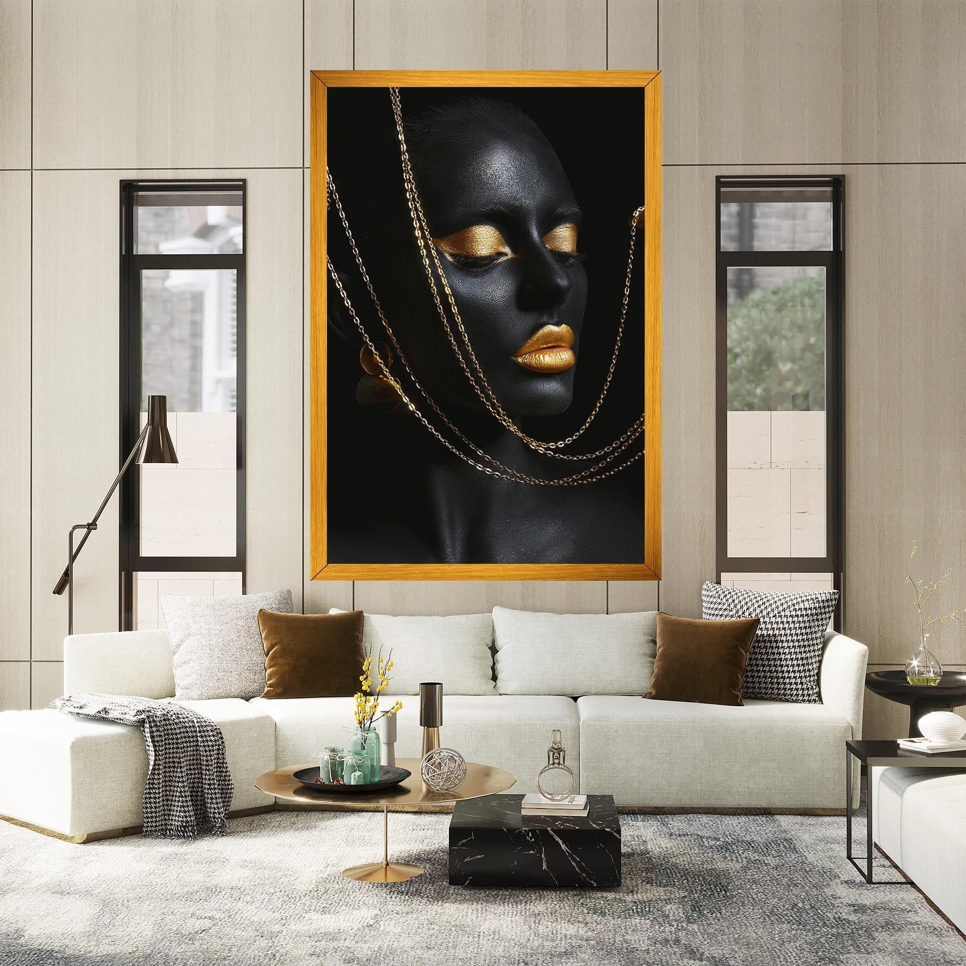 Chain Gold Lips mockup 2