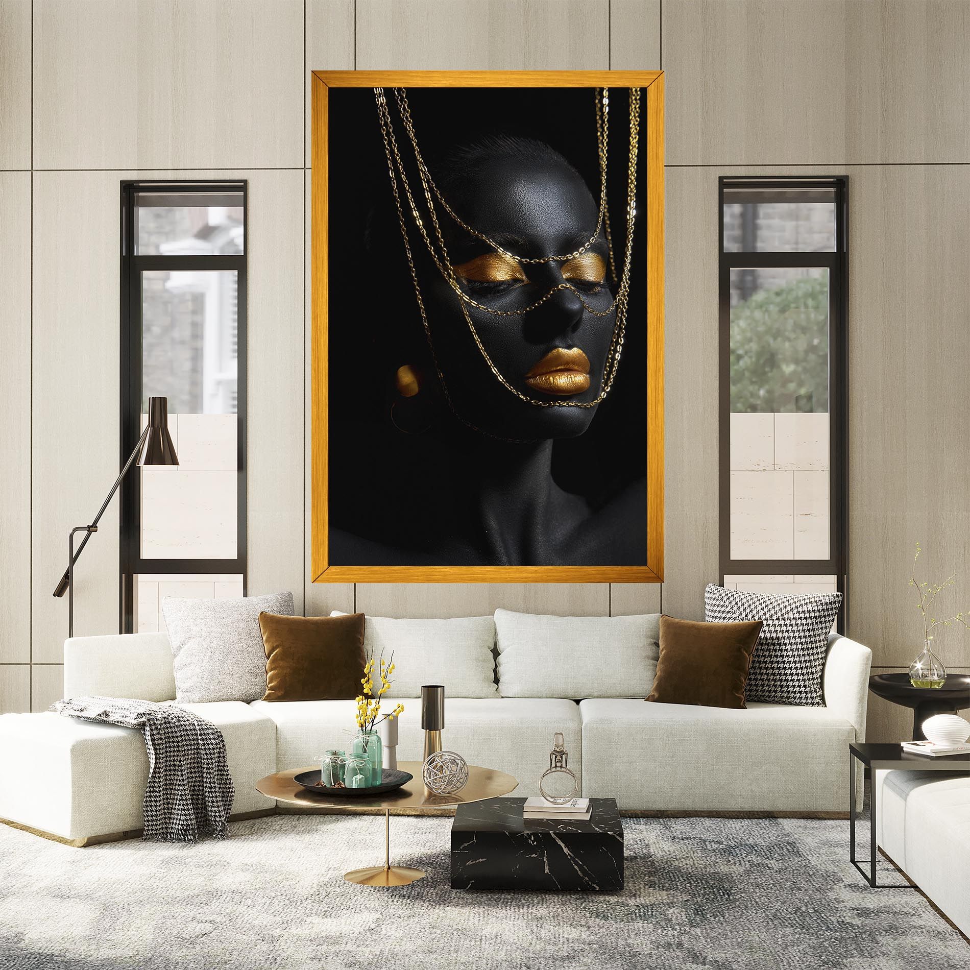 Gold Chain Girl mockup 2