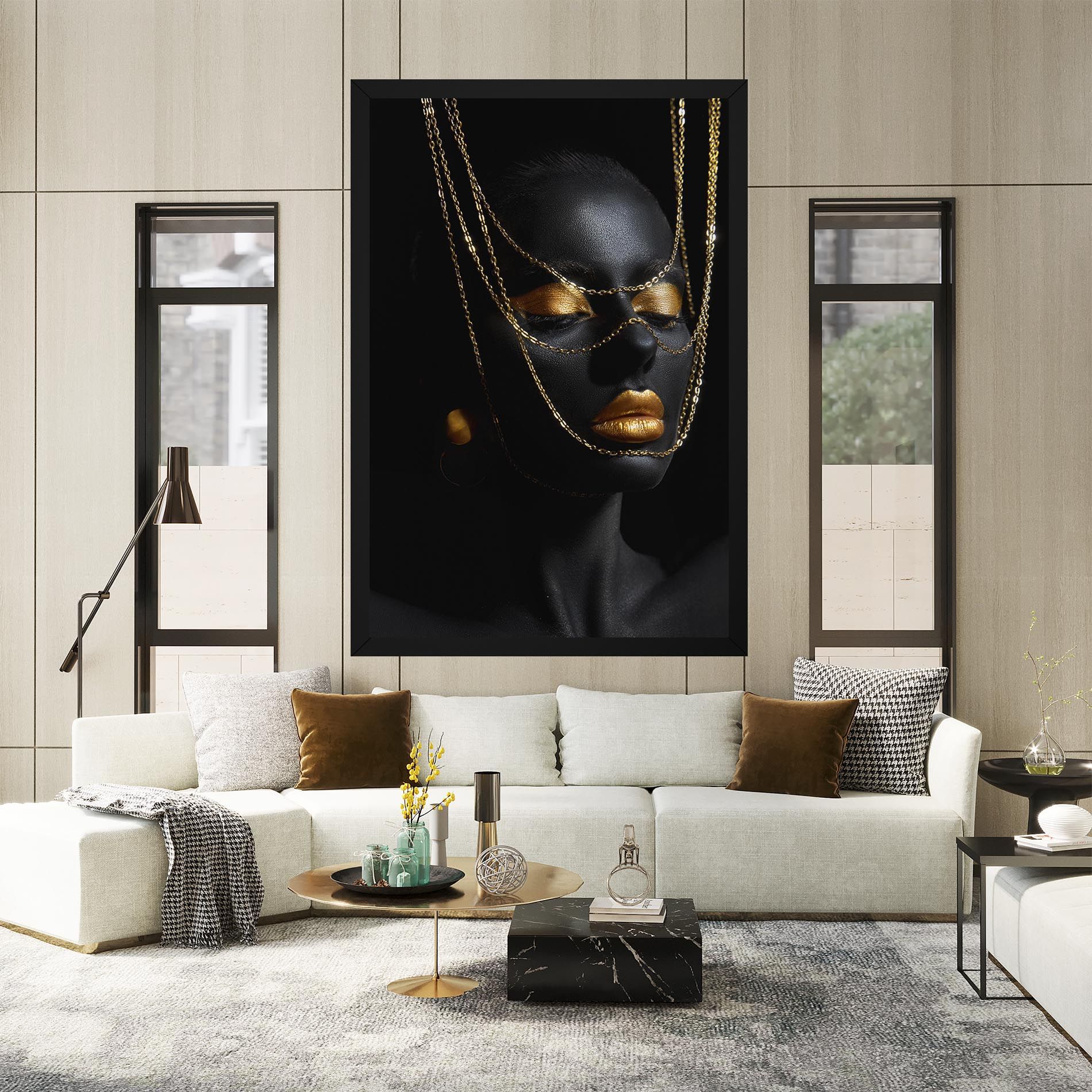 Gold Chain Girl mockup 2