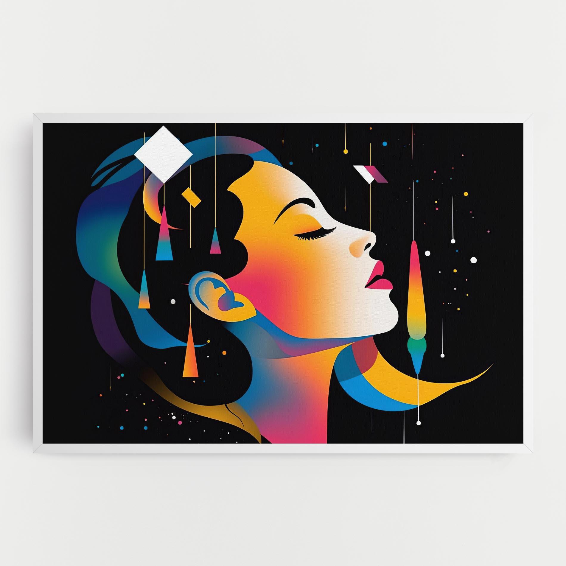 Tablou Canvas Dreamy Night Female mockup 0